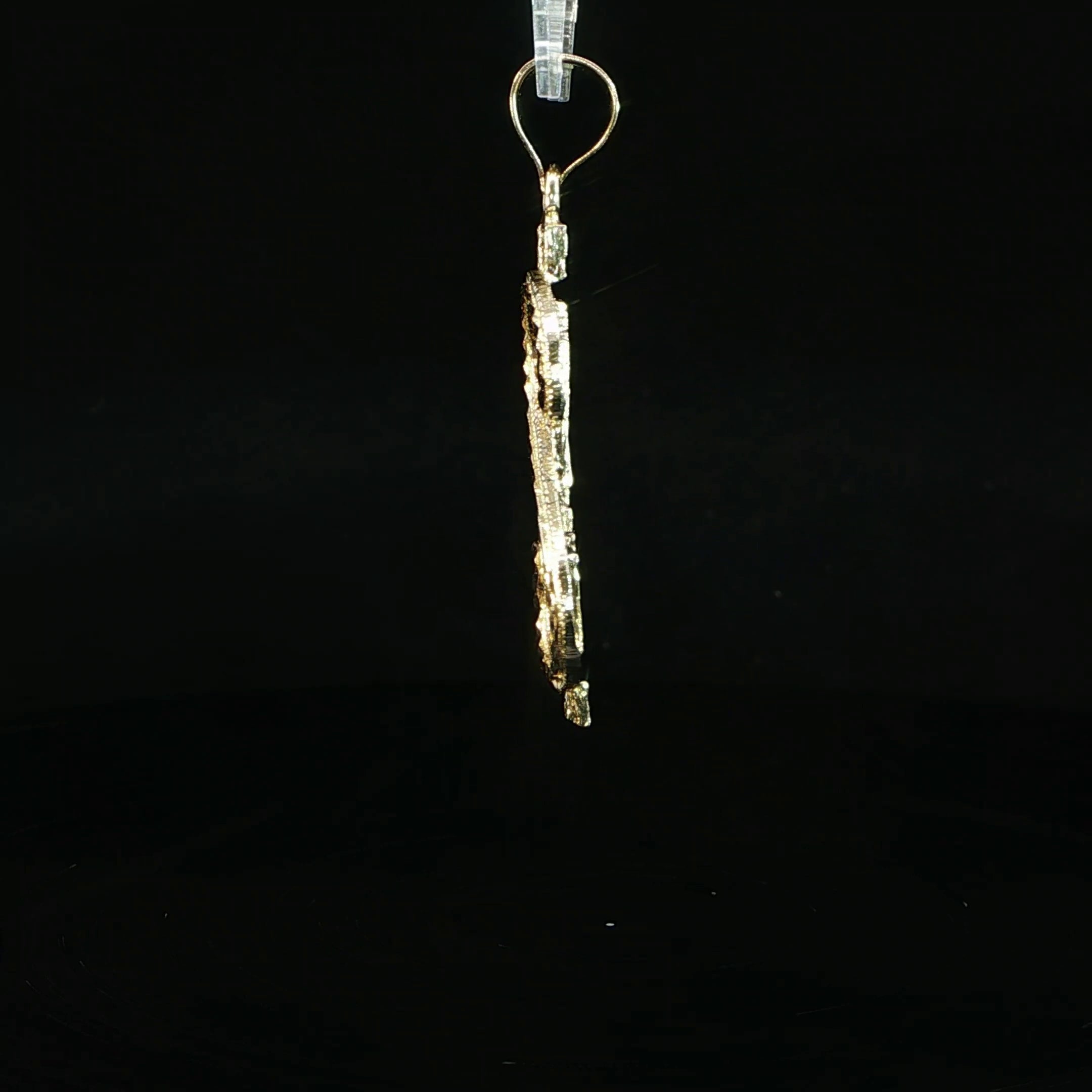 14K Yellow Gold Dollar Pendant
