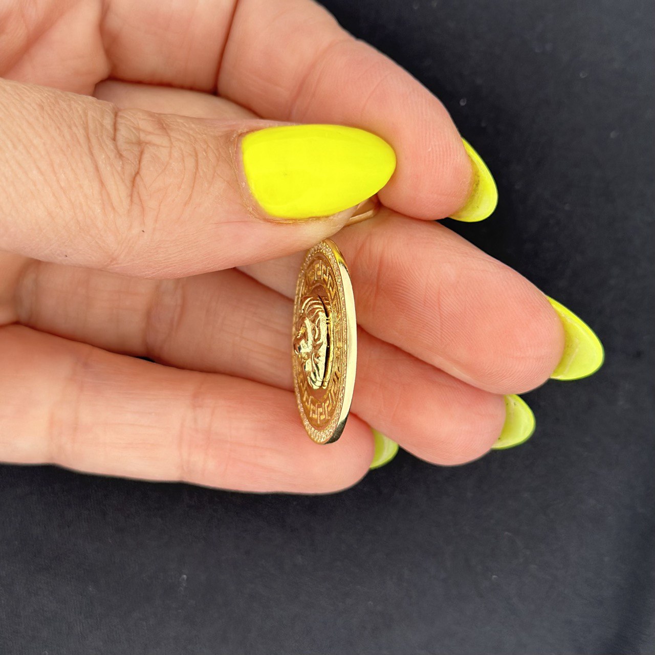 14K Greek Lion Pendant - 2