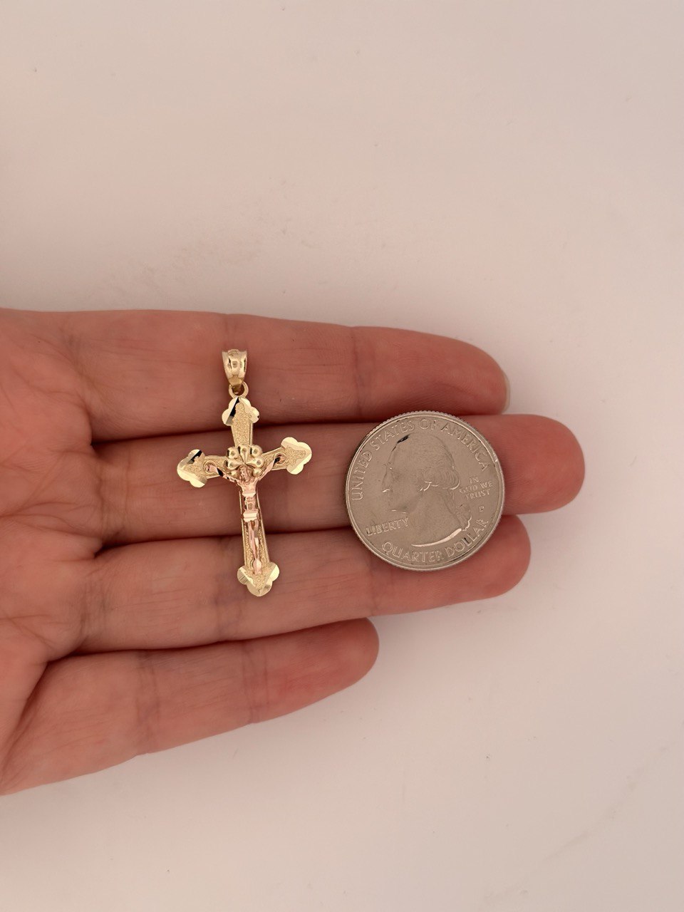 14K Cross Pendant - 2