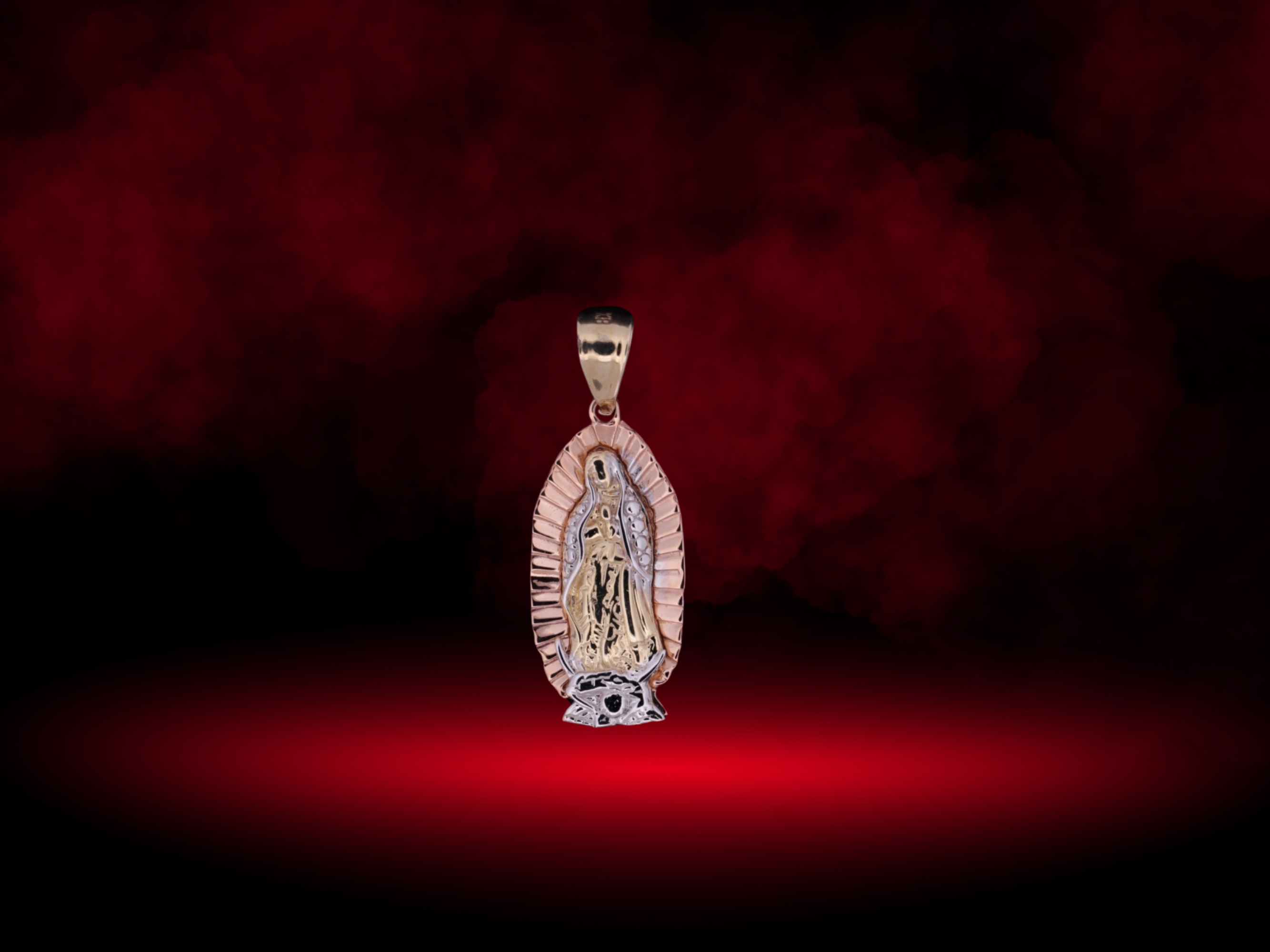 14K Virgin Mary Pendant