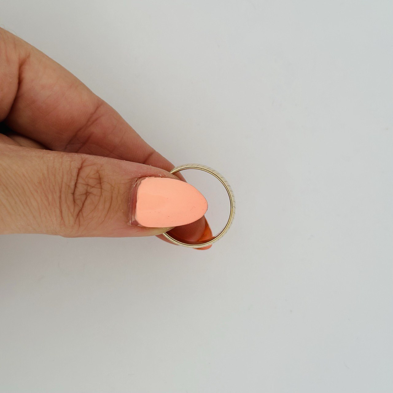 14K Solid Yellow Gold Engraved Ring