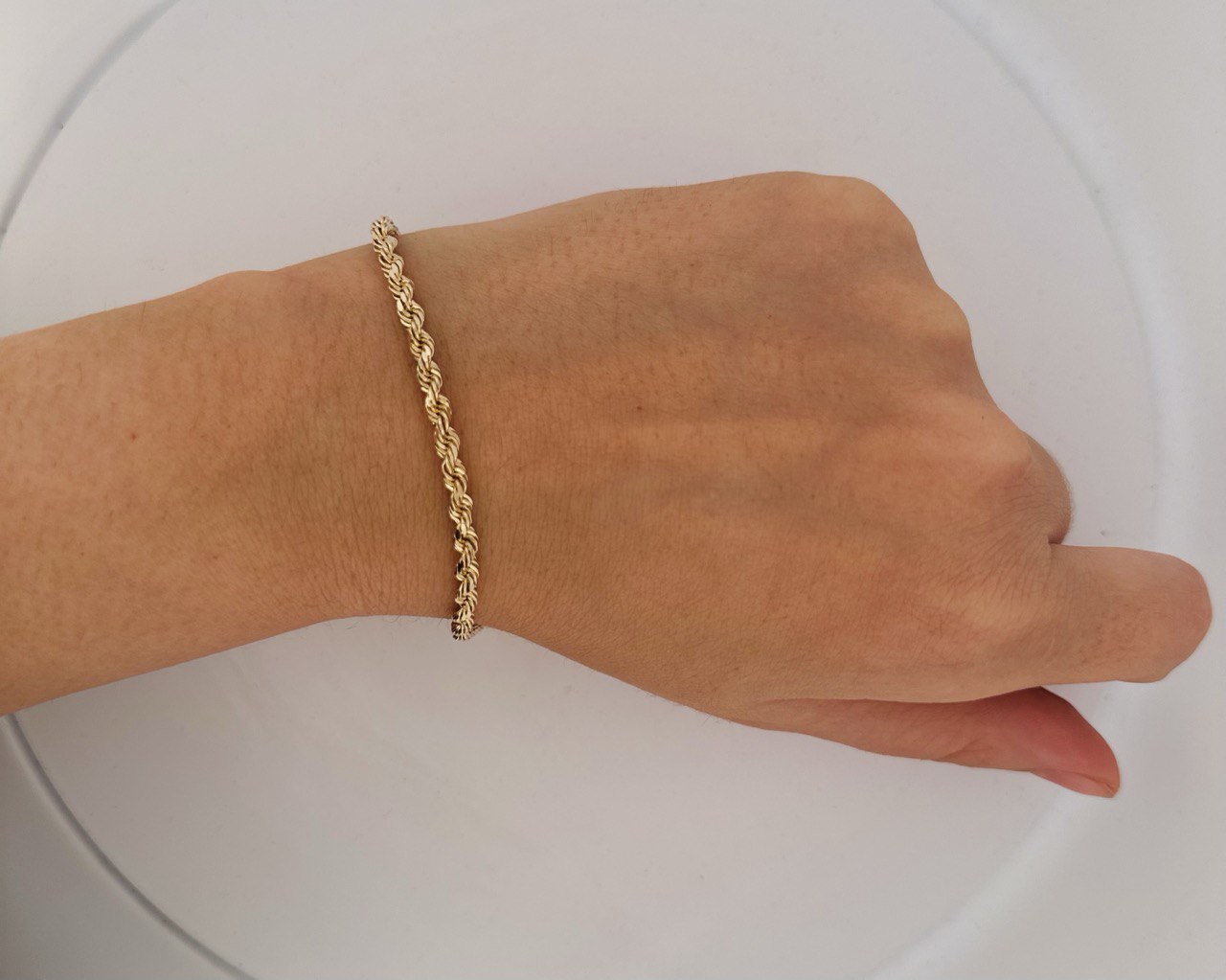 10K Rope Bracelet 3.5MM