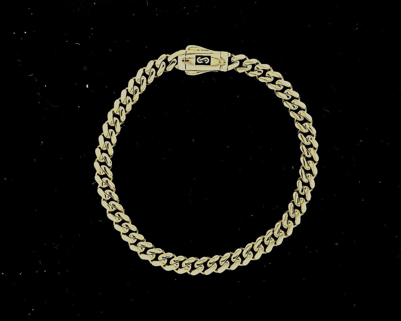 10K Monaco Bracelet - 5MM