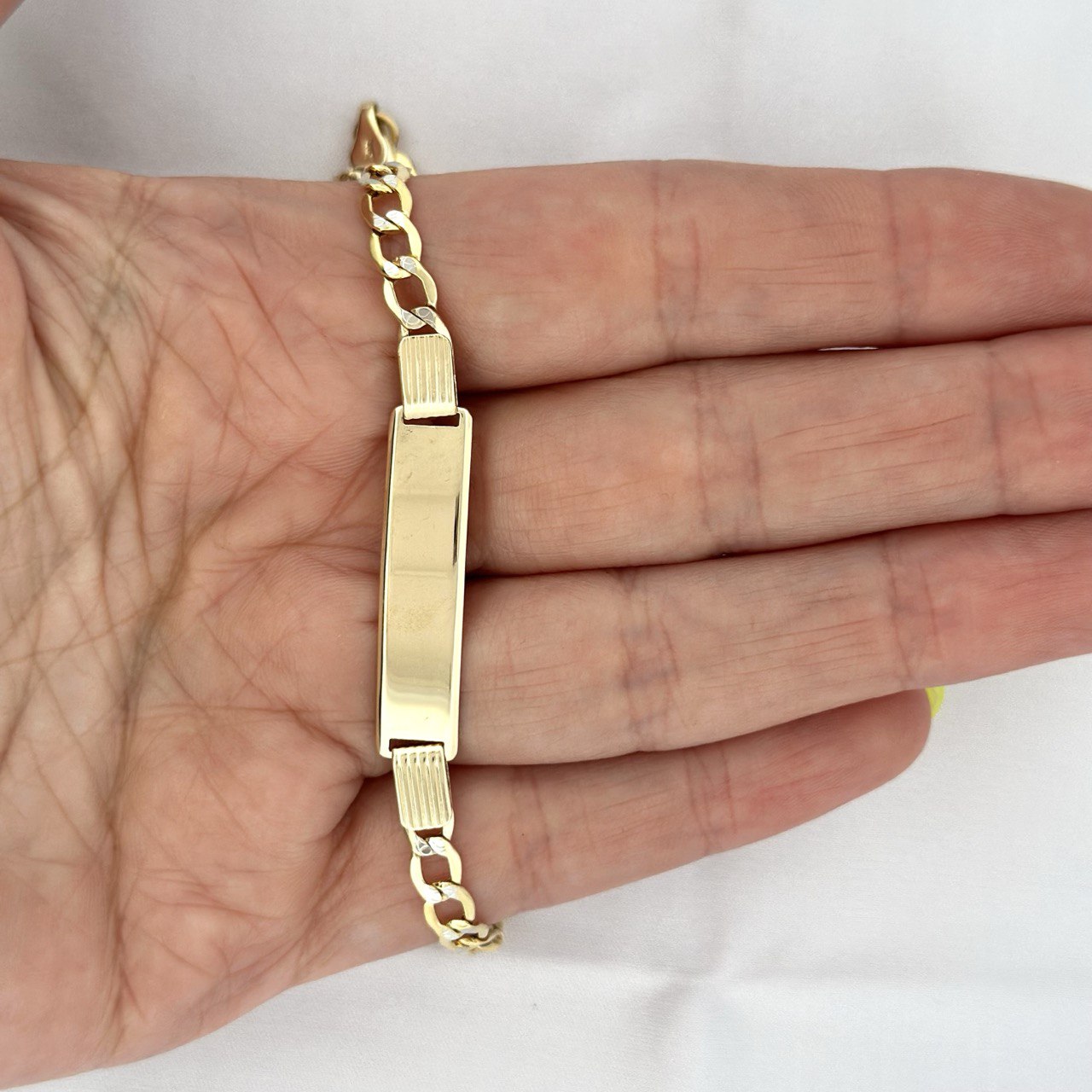14K Yellow Gold ID Bracelet - 7.4MM