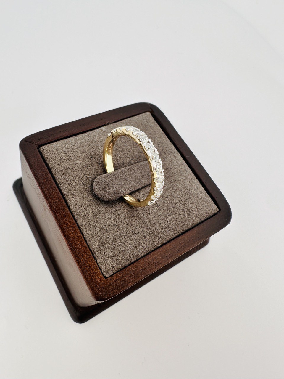 14K 1.2 carat LG Diamond Engagement Band
