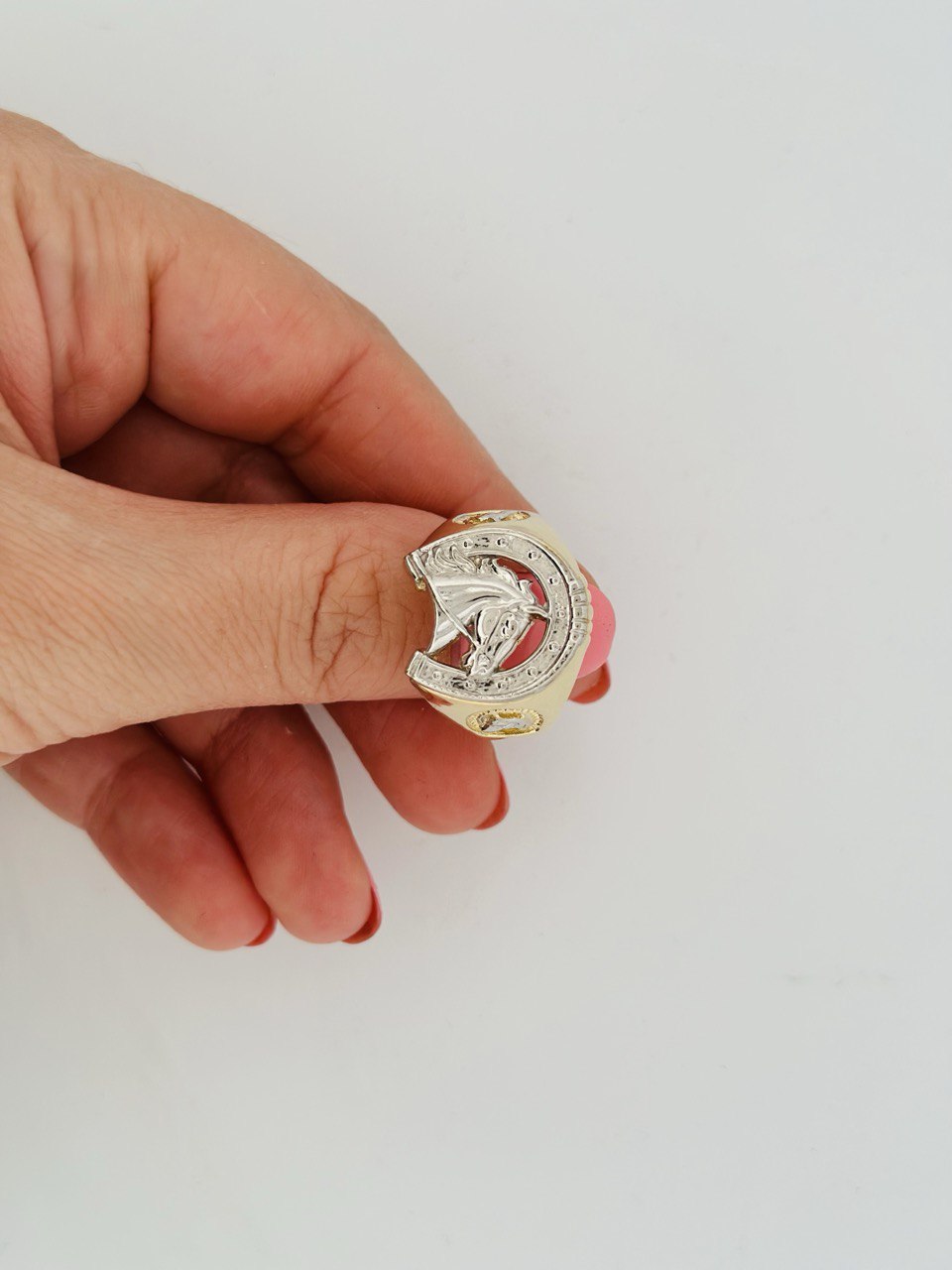 14K Gold Horse Ring