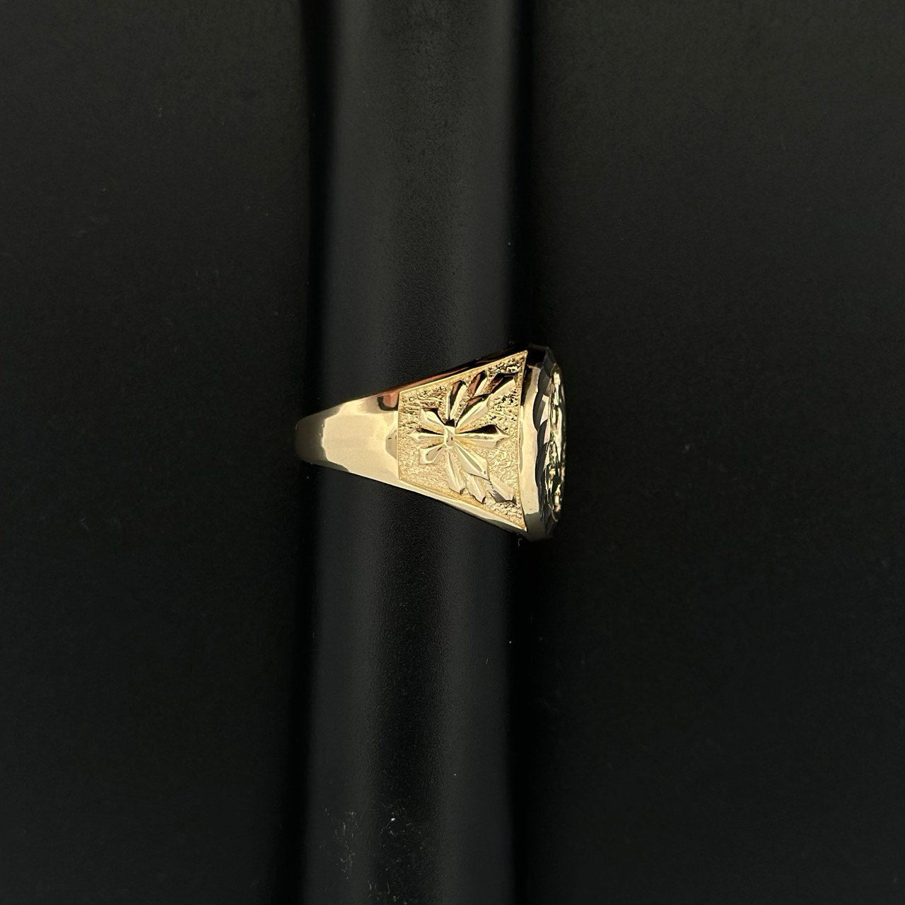 14K Gold Coin Ring (Pesos Design) with Intricate Details