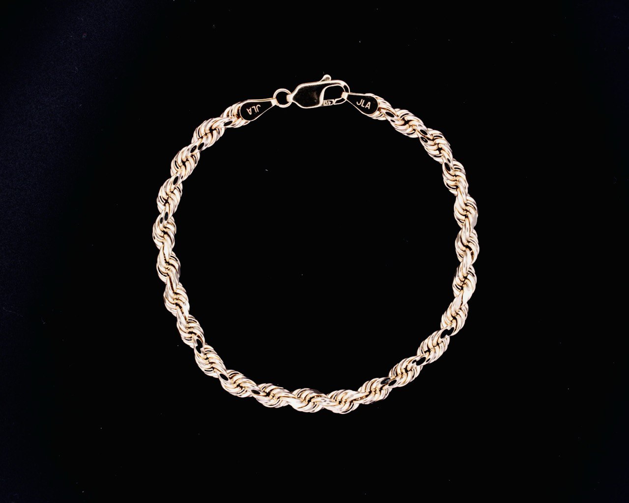 10K Yellow Gold Rope Bracelet - 5MM
