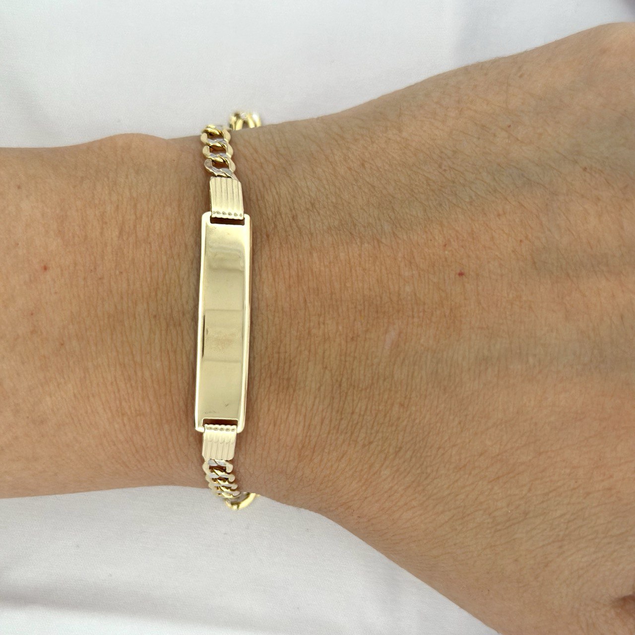14K Yellow Gold ID Bracelet - 7.4MM