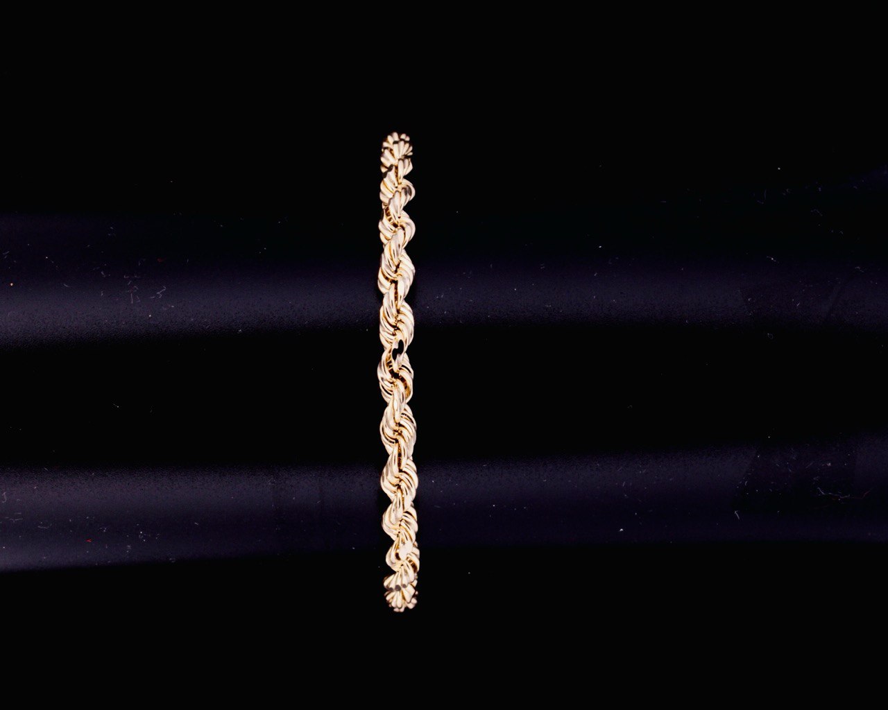 10K Yellow Gold Rope Bracelet - 5MM