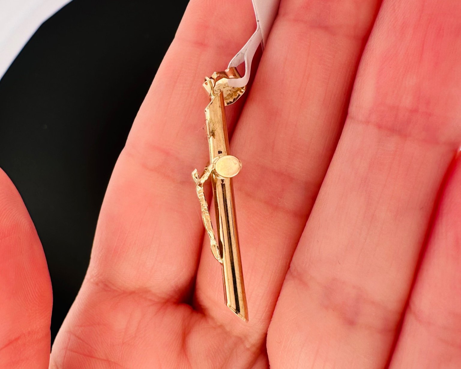 14K Gold Crucifix Pendant - 4