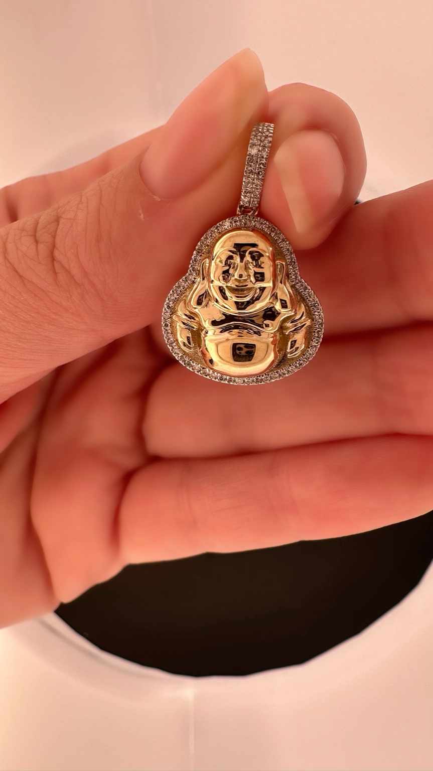 10K Yellow Gold Buddha Pendant