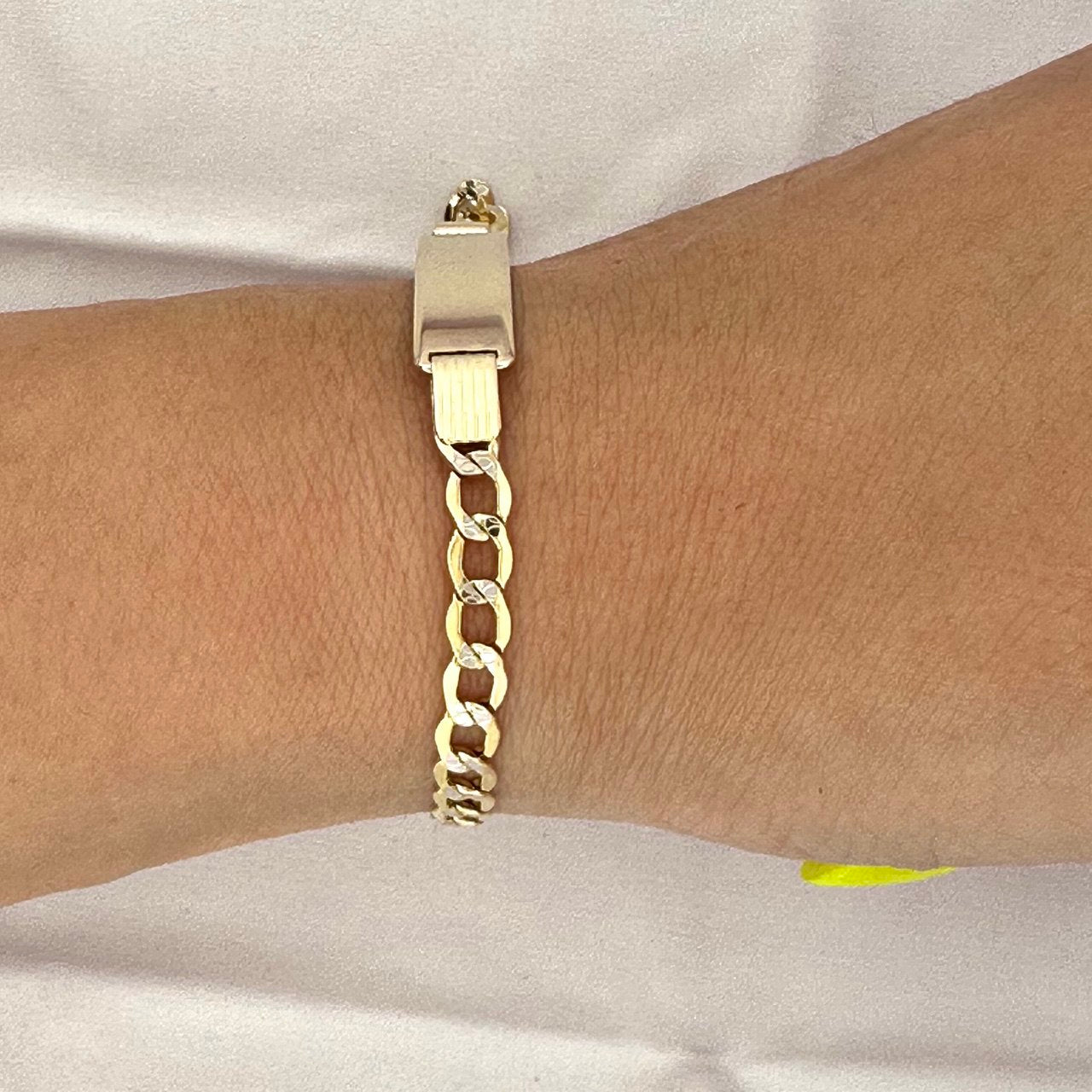 14K Yellow Gold ID Bracelet - 7.4MM