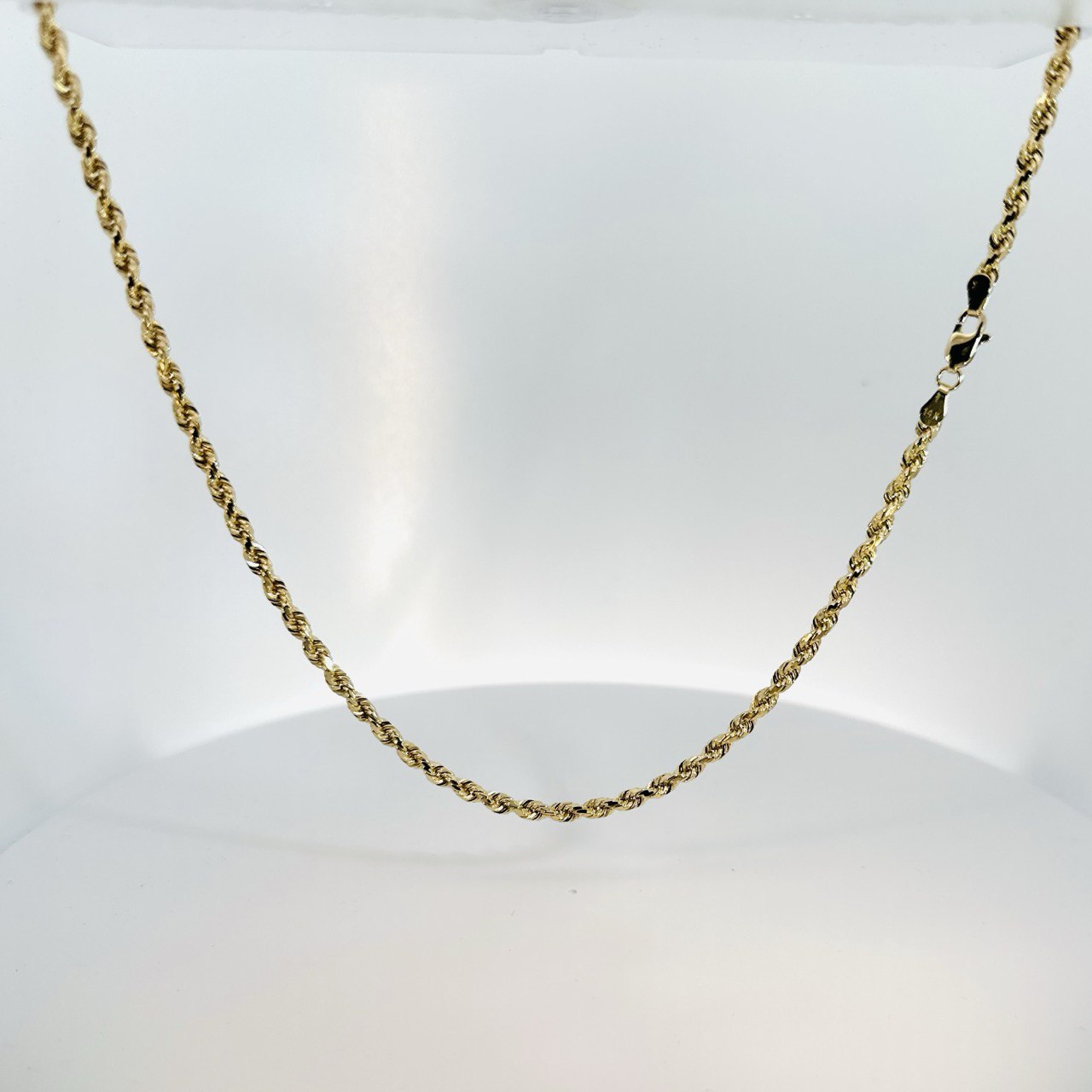 14K Yellow Gold Solid Rope Chain - 3.5mm
