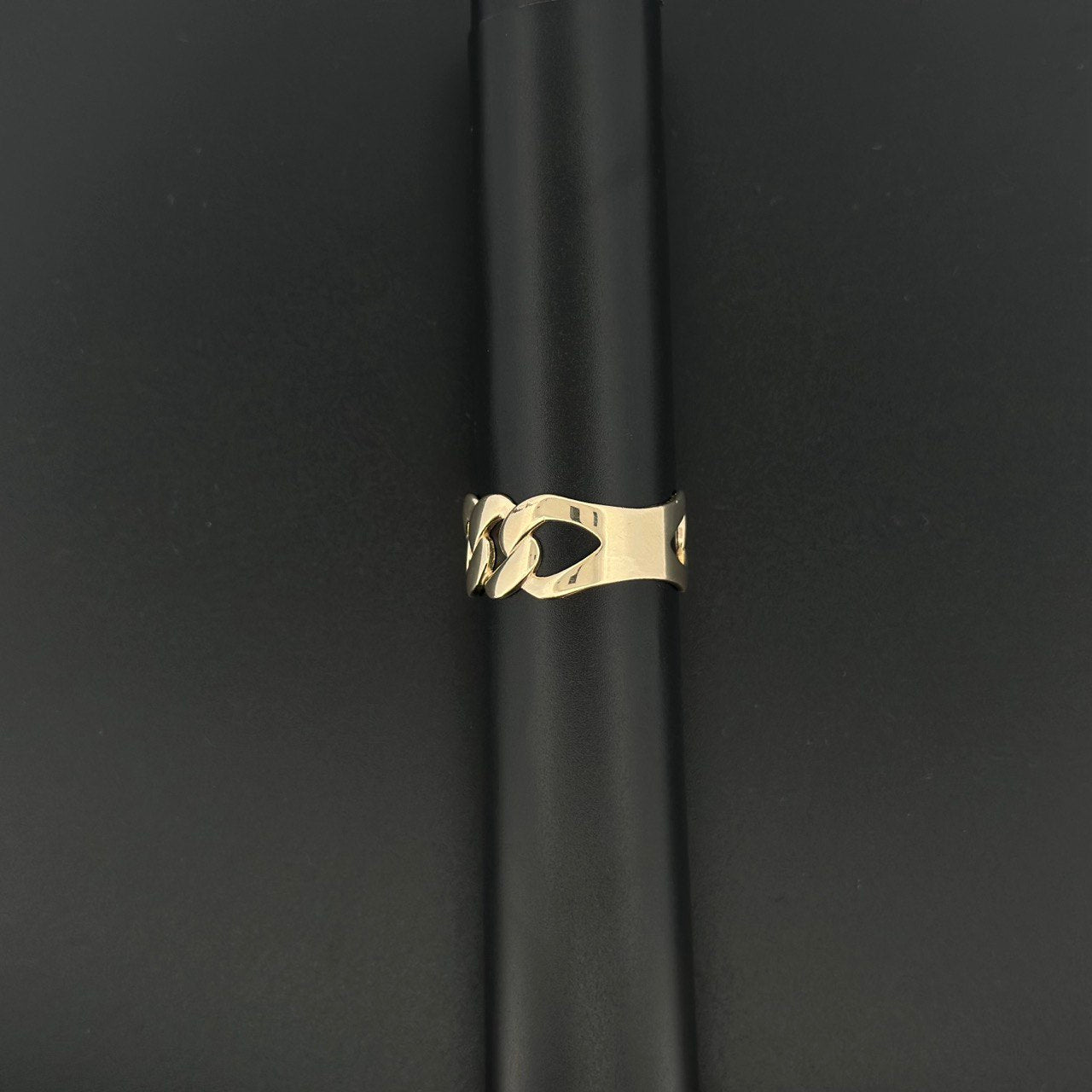14K Gold Cuban Link Ring - 2