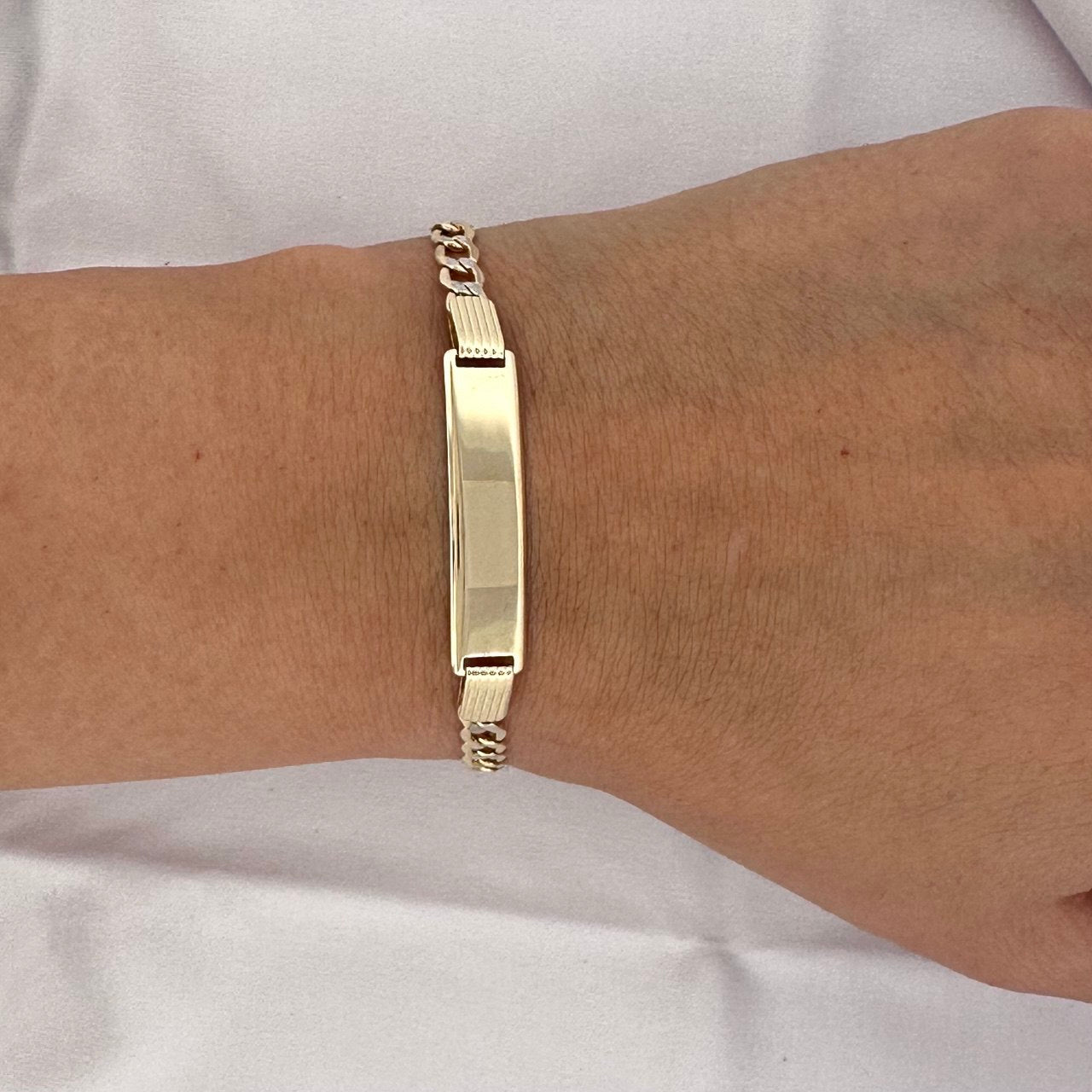 14K Yellow Gold ID Bracelet - 7.4MM