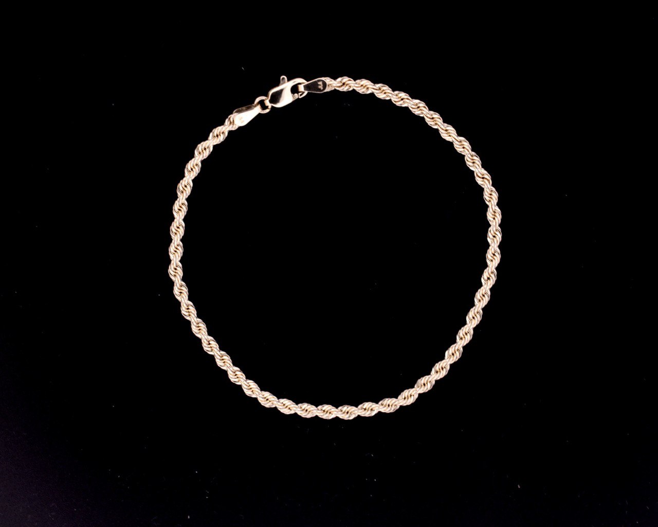 10K Rope Bracelet 3.5MM