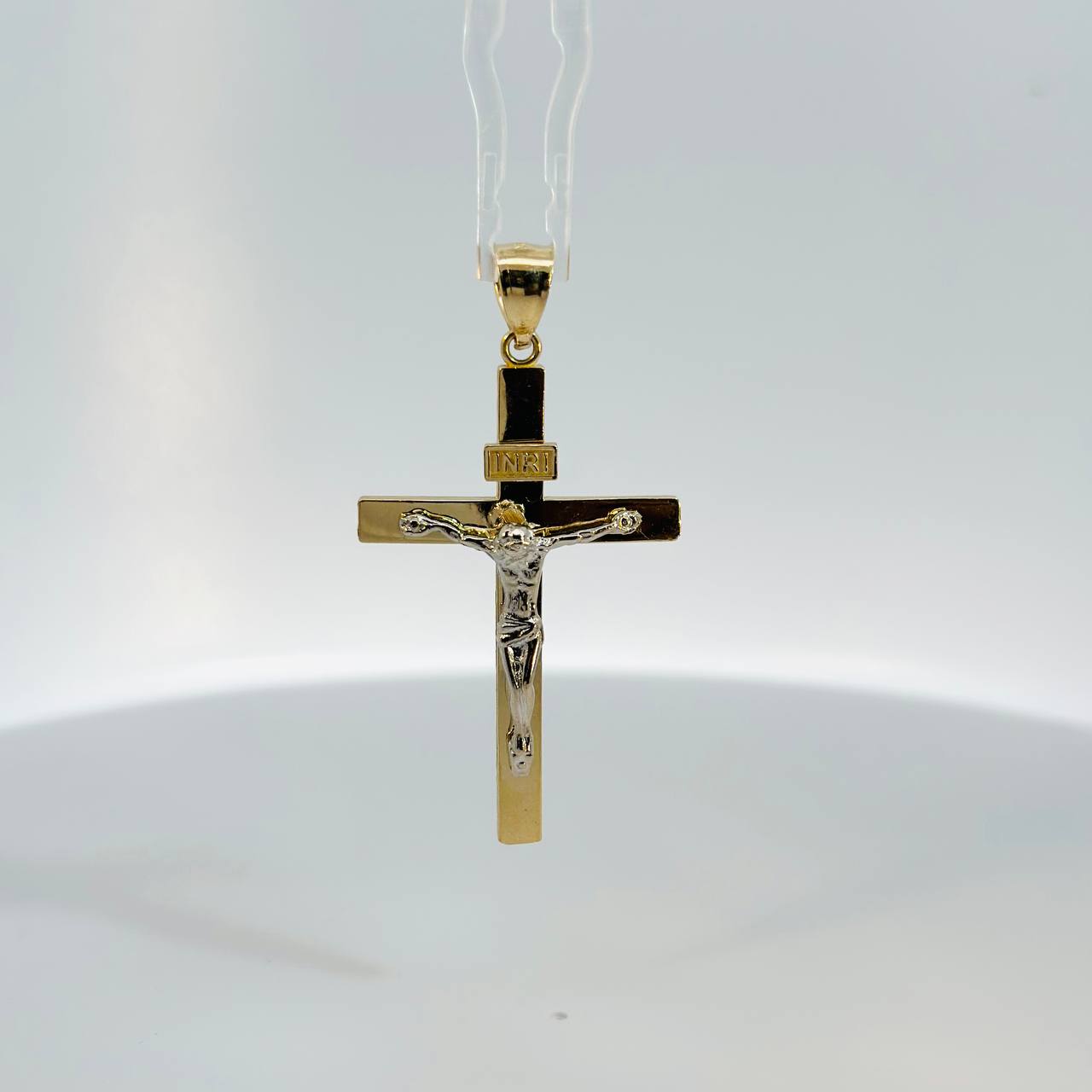 14K Yellow Gold Crucifix Pendant - 2