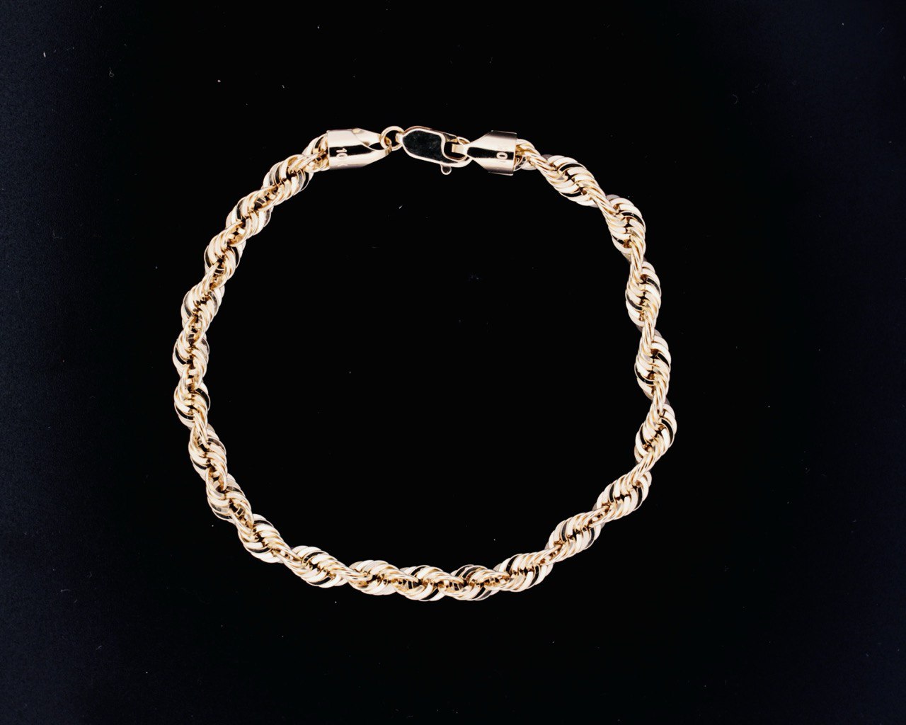 10K Rope Bracelet 5.5MM