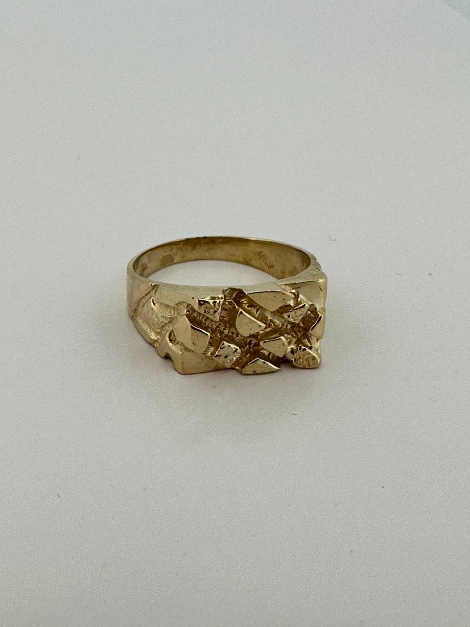 10K Solid Nugget ring - 2