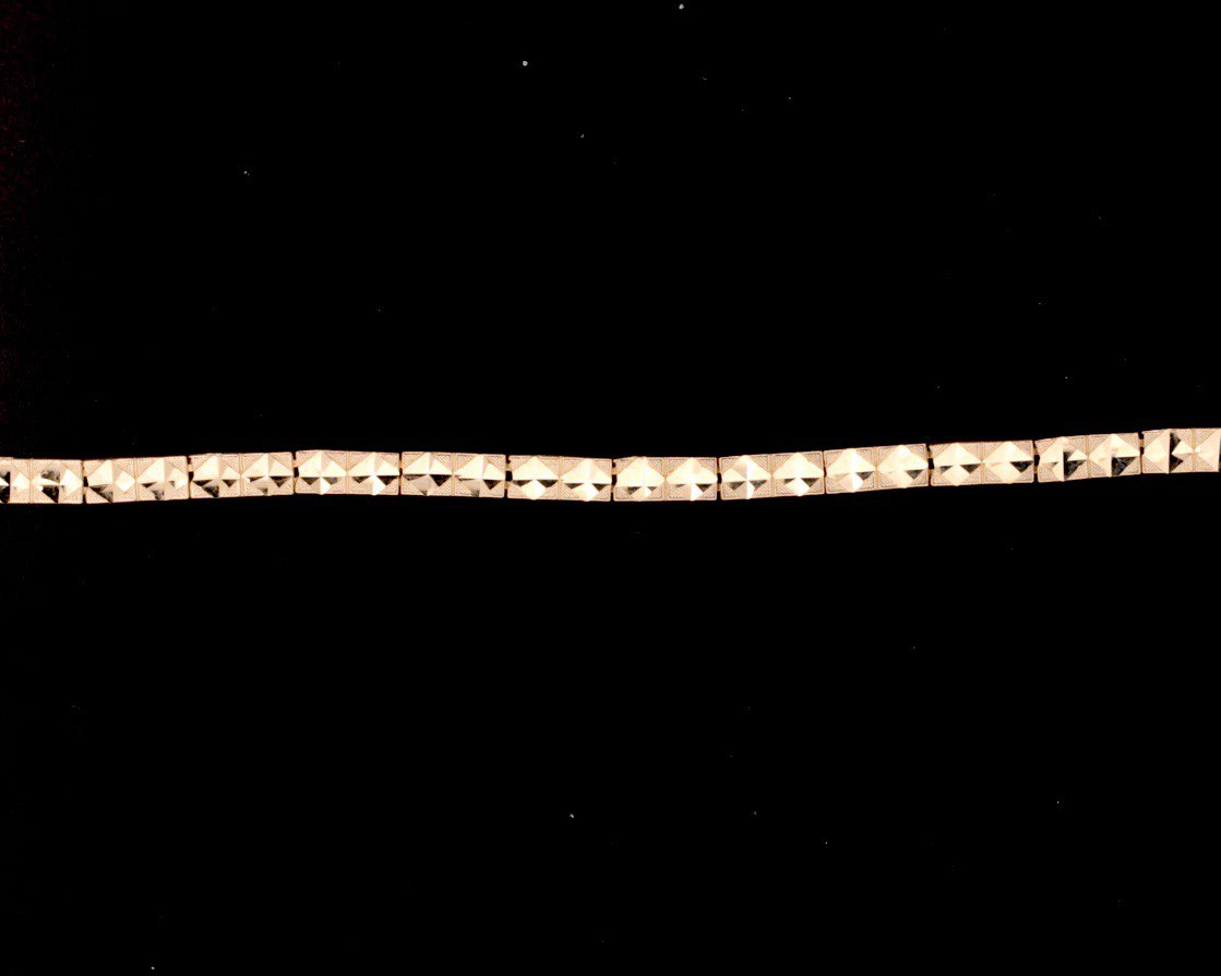 10K Yellow Gold Nuggets Bracelet - 3.6MM