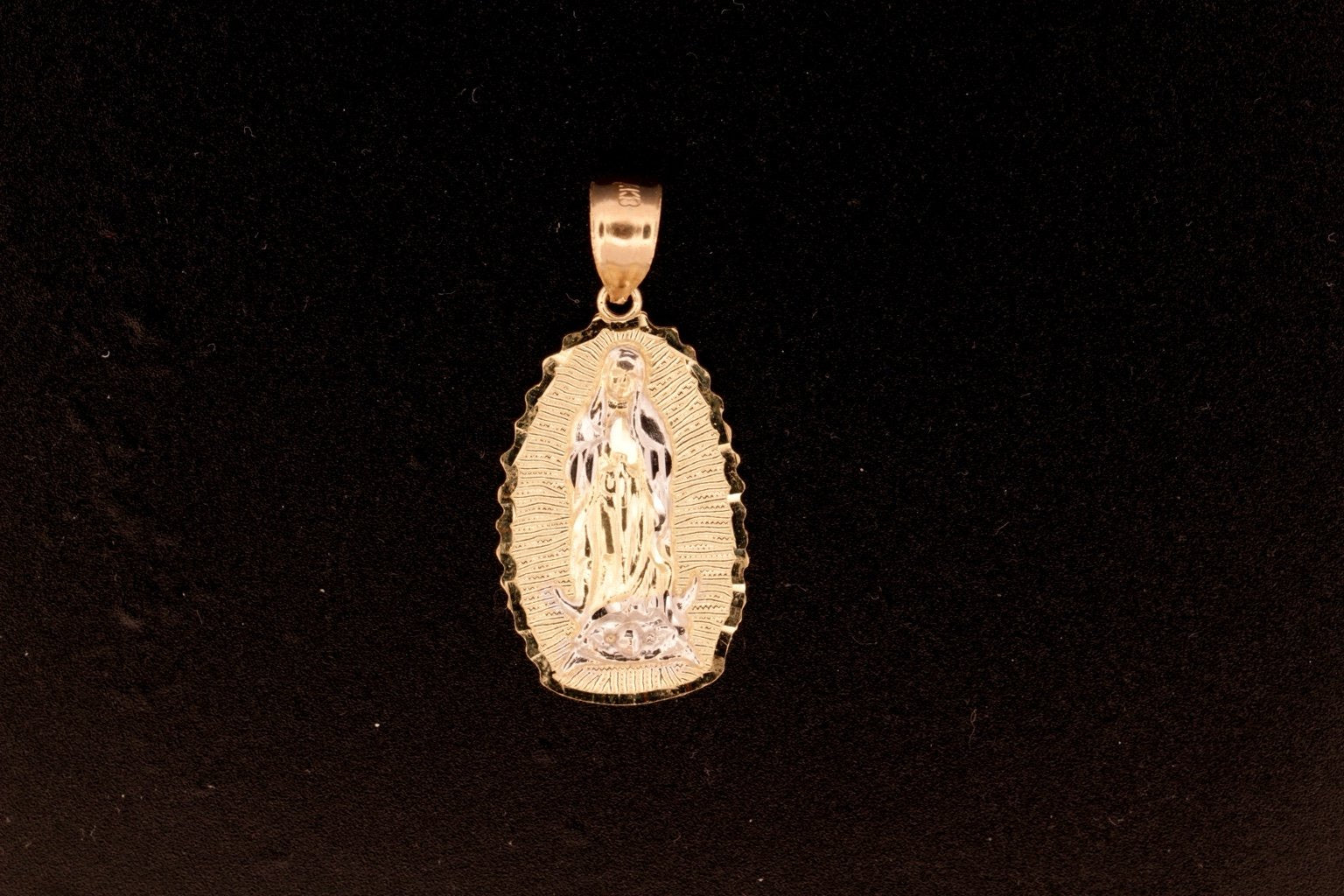 14K Virgin Mary Pendant