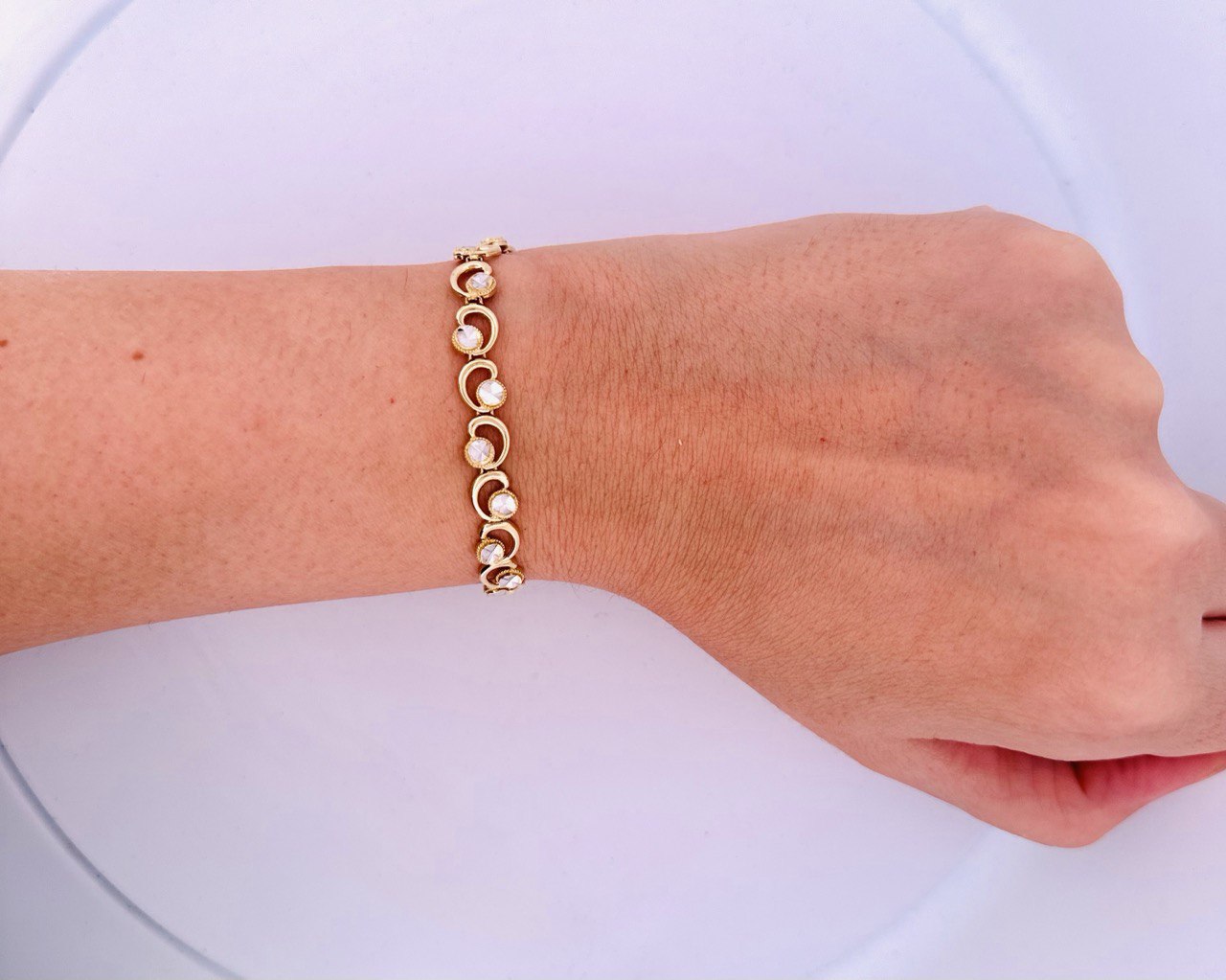 14K Dia-Cut Bracelet - 7MM