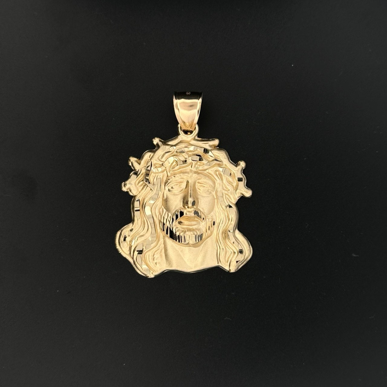 14K Gold Jesus Pendant
