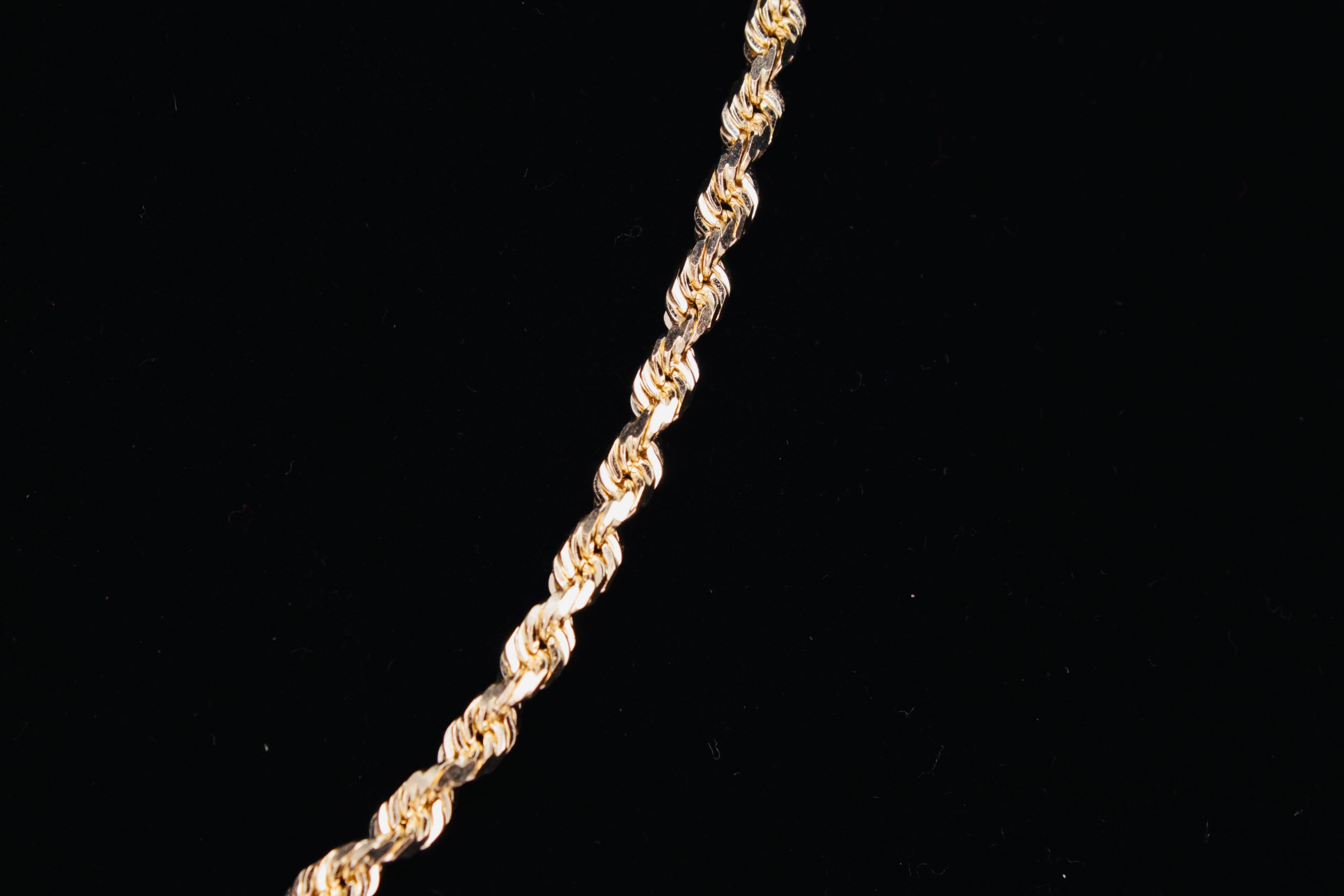 14K Yellow Gold Solid Rope Chain - 3.5mm