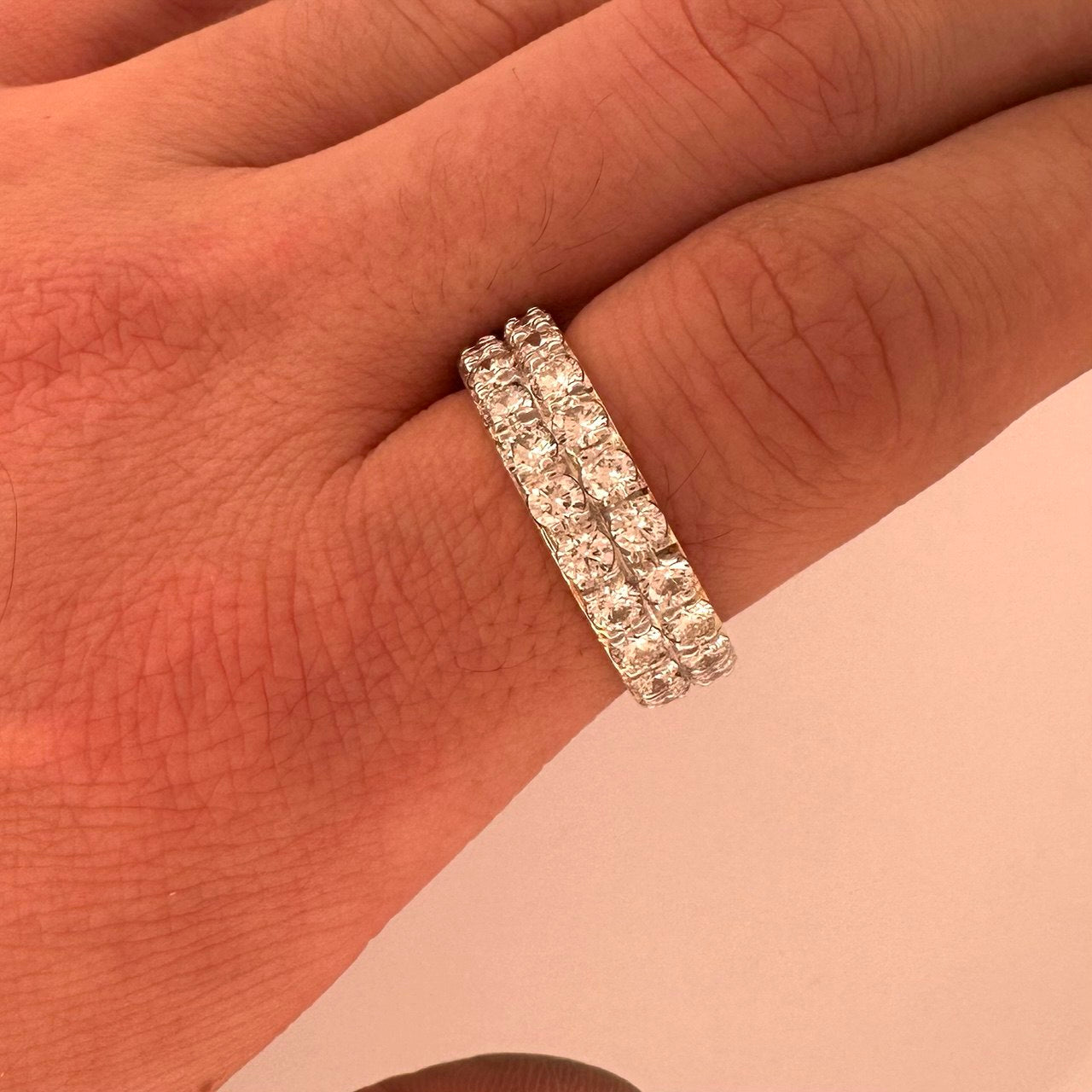 14K Diamond Band - 3.84CTW, VVS Clarity