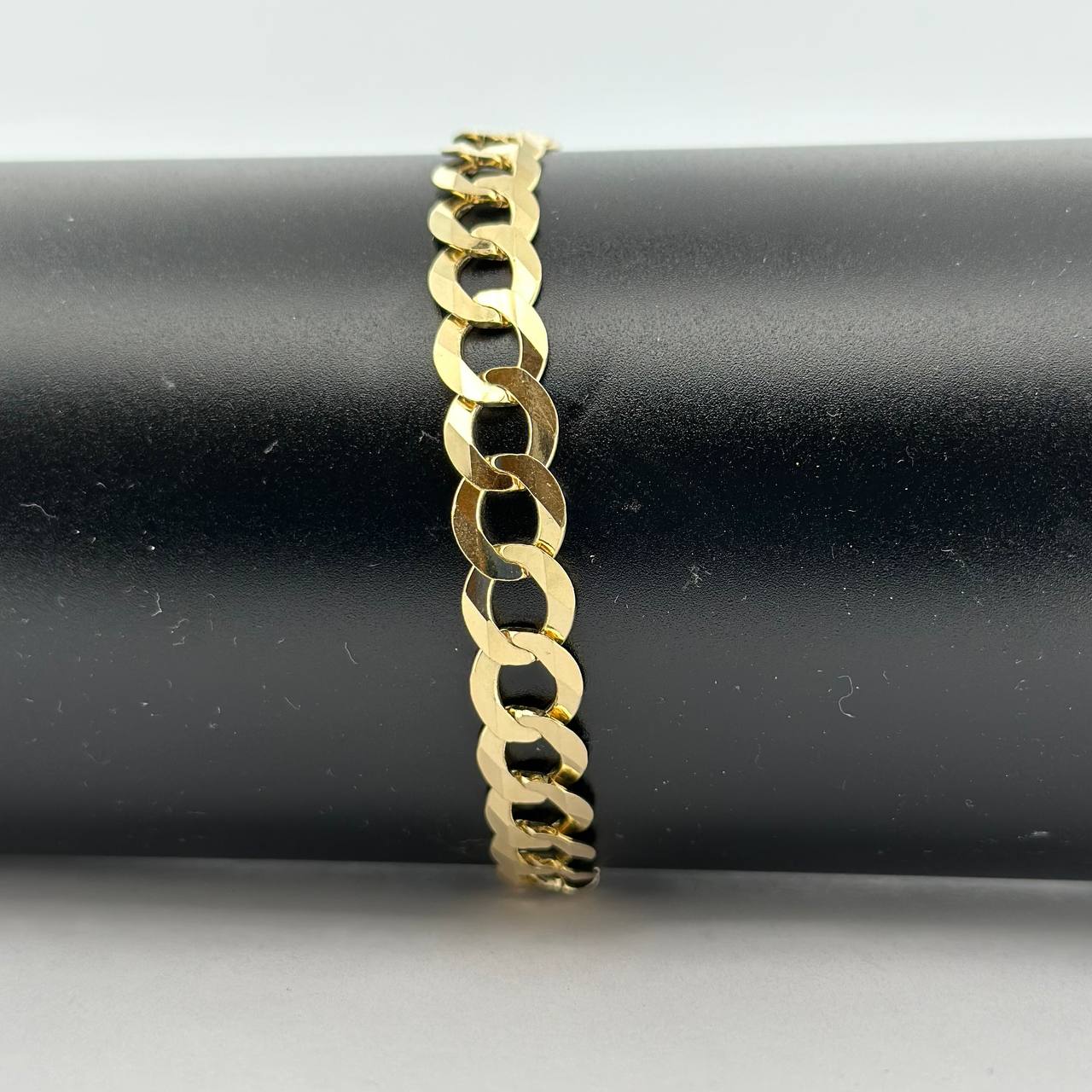 10K Yellow Gold Solid Cuban Bracelet - 8.5MM