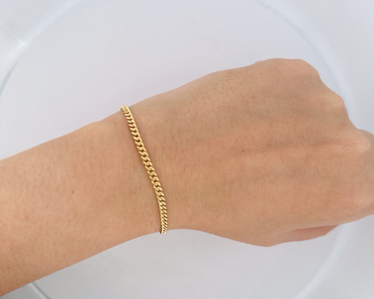 14K Cuban Bracelet 3MM