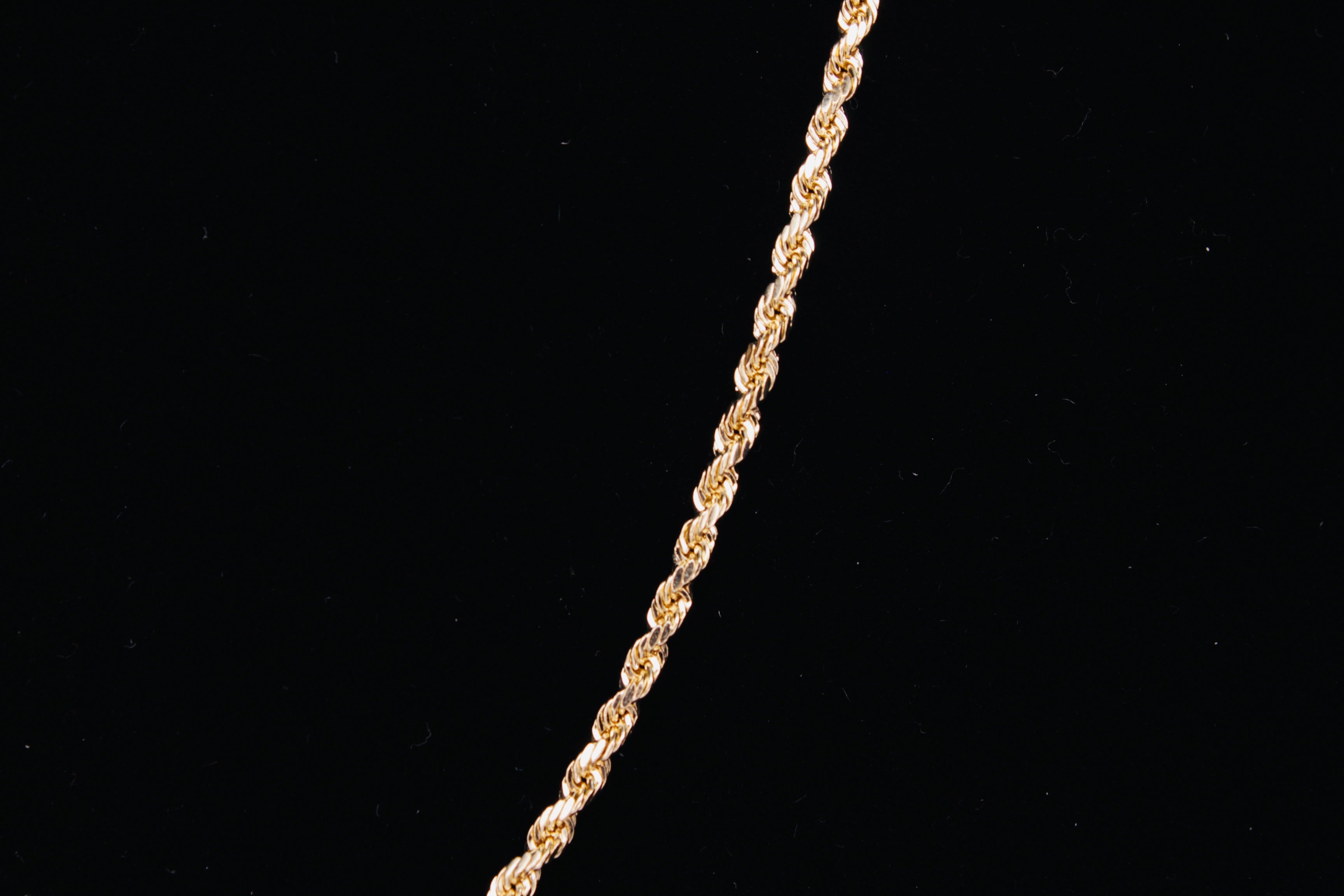 10K Yellow Gold Solid Rope Chain - 2.2 MM