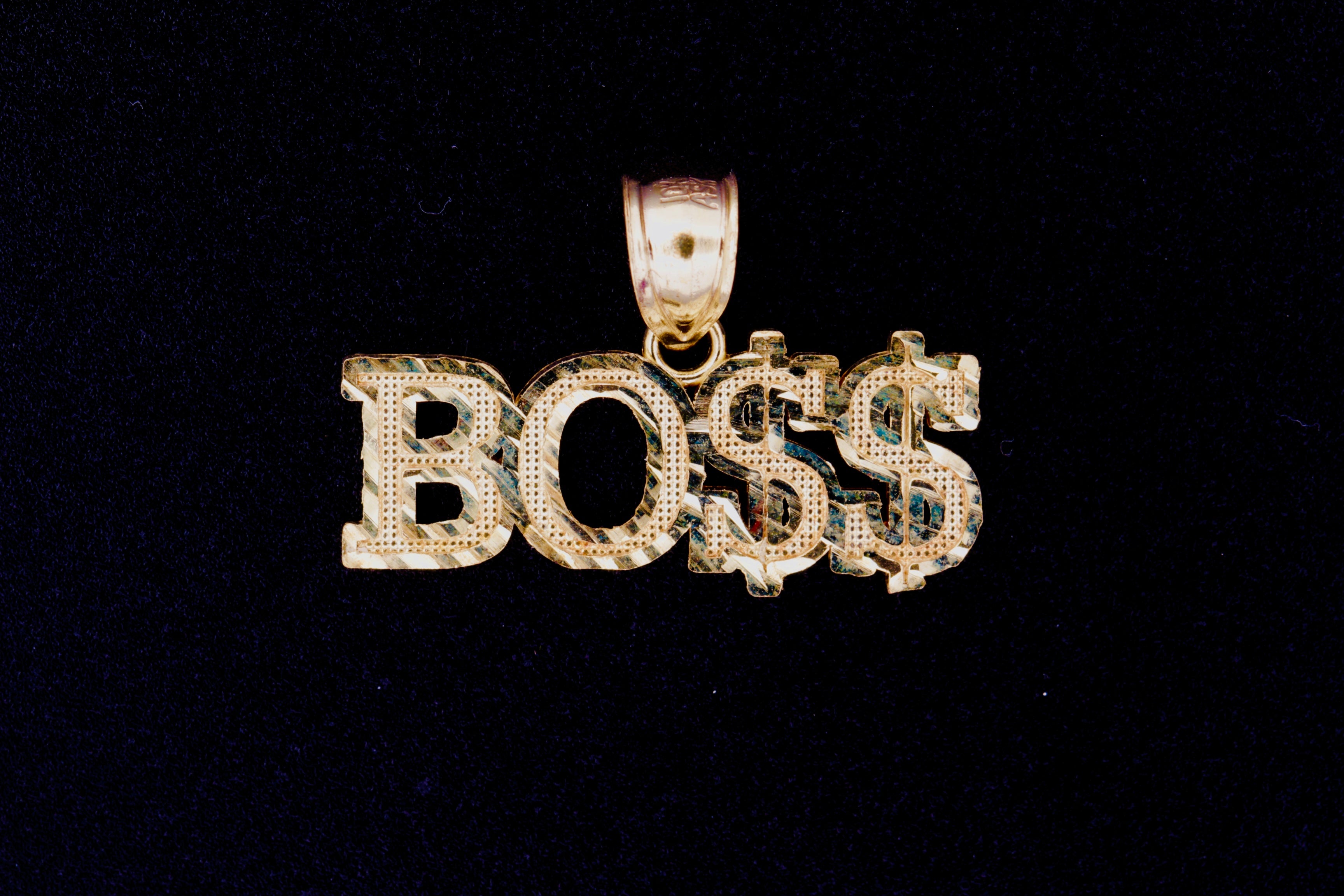10K Gold Boss Pendant