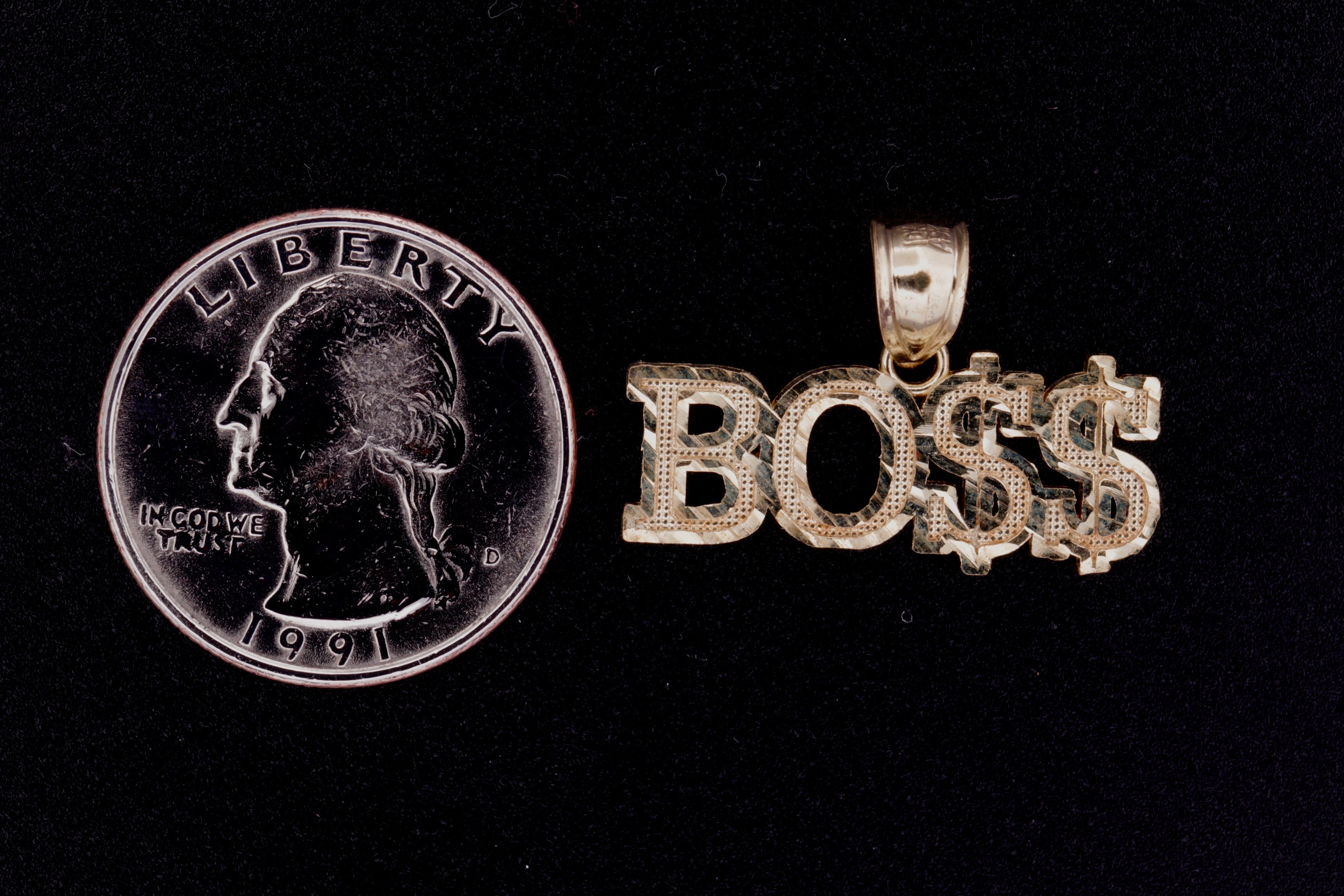 10K Gold Boss Pendant