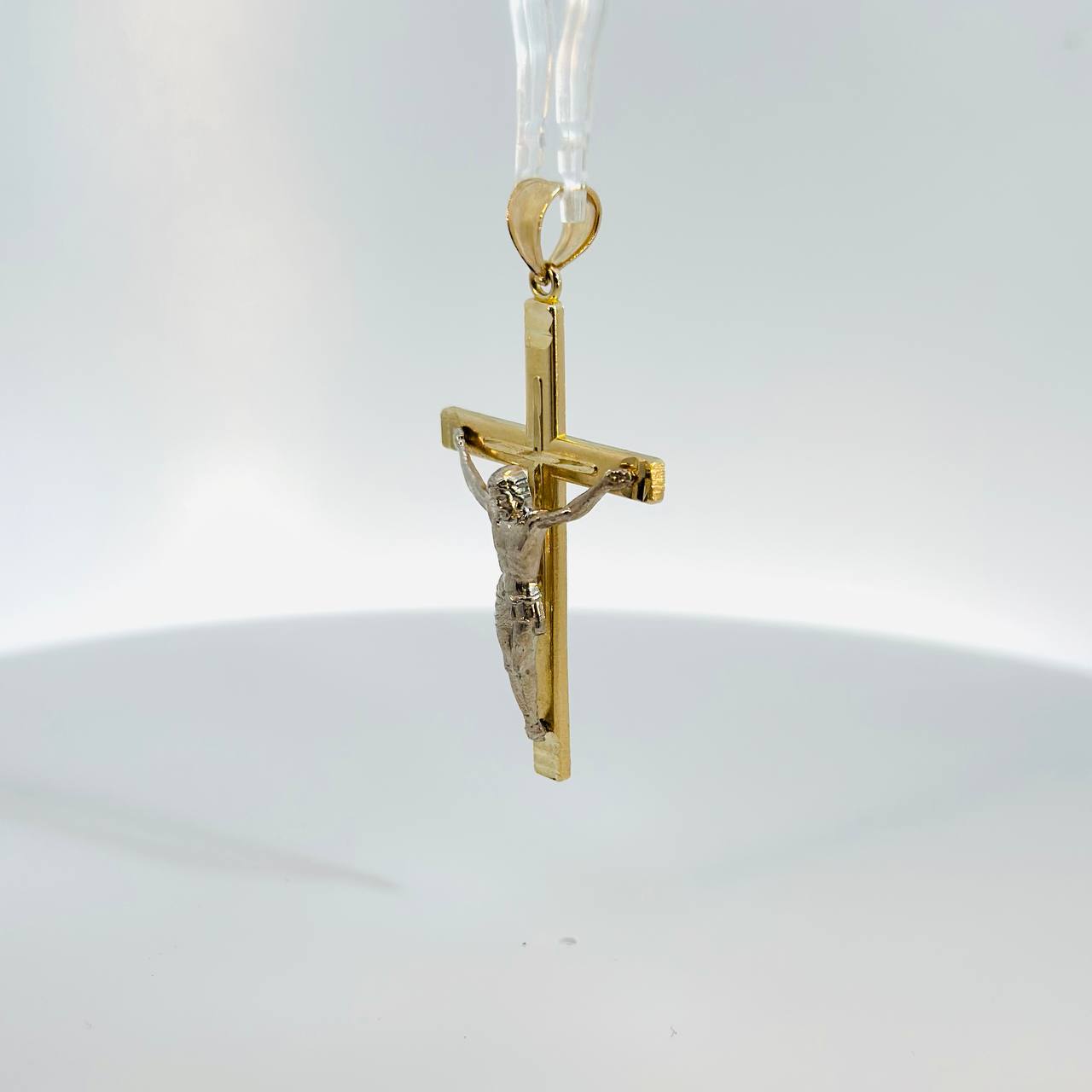14K Yellow Gold Crucifix Pendant  - 1