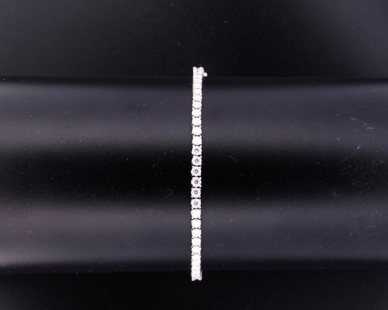 Sterling Silver Tennis Bracelet - 3mm, VVS Moissanite