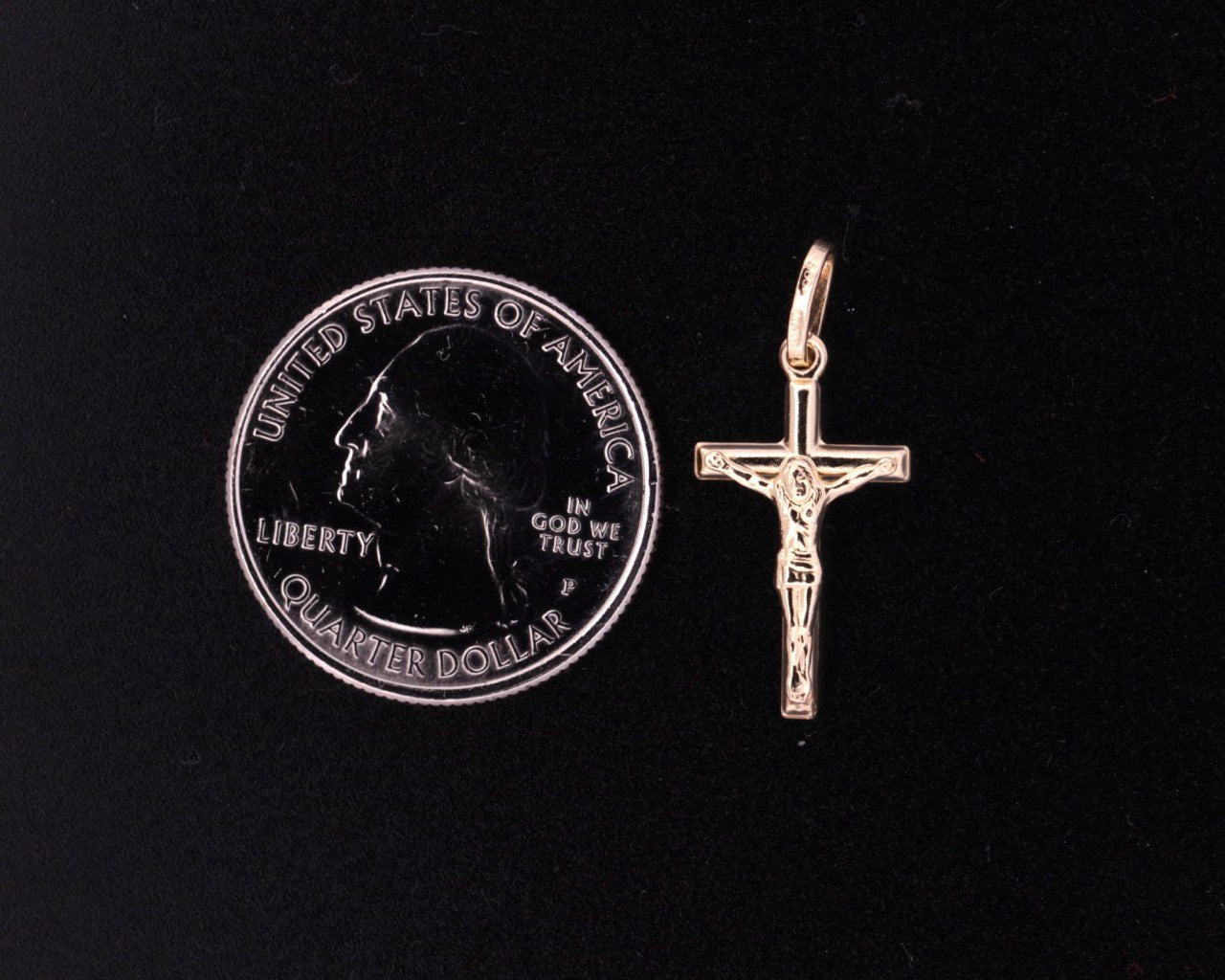 14K Gold Cross Pendant  - 2