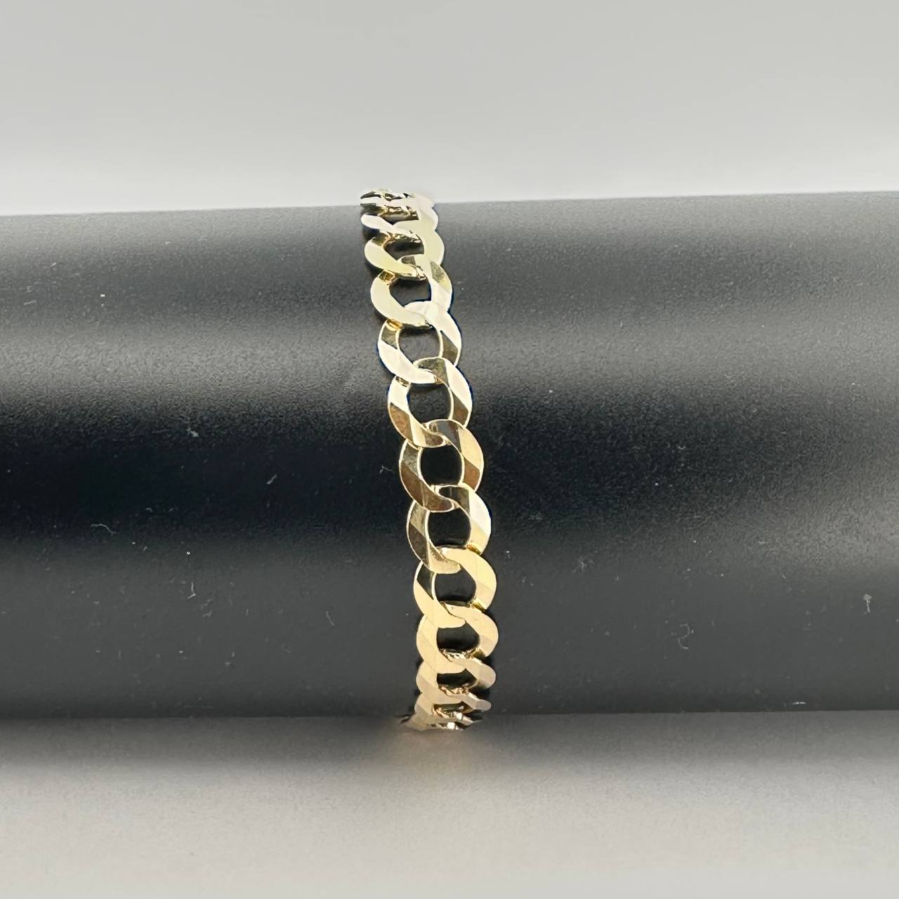 10K Yellow Gold Solid Cuban Bracelet - 8.5MM