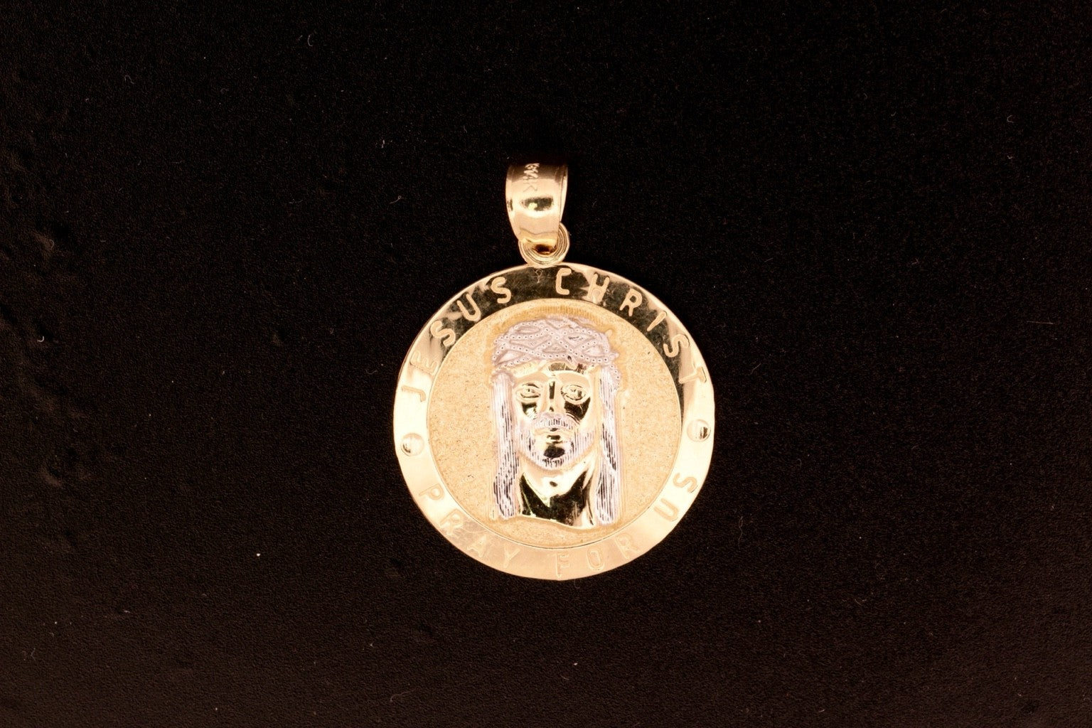 14K Jesus Piece Pendant  - 1
