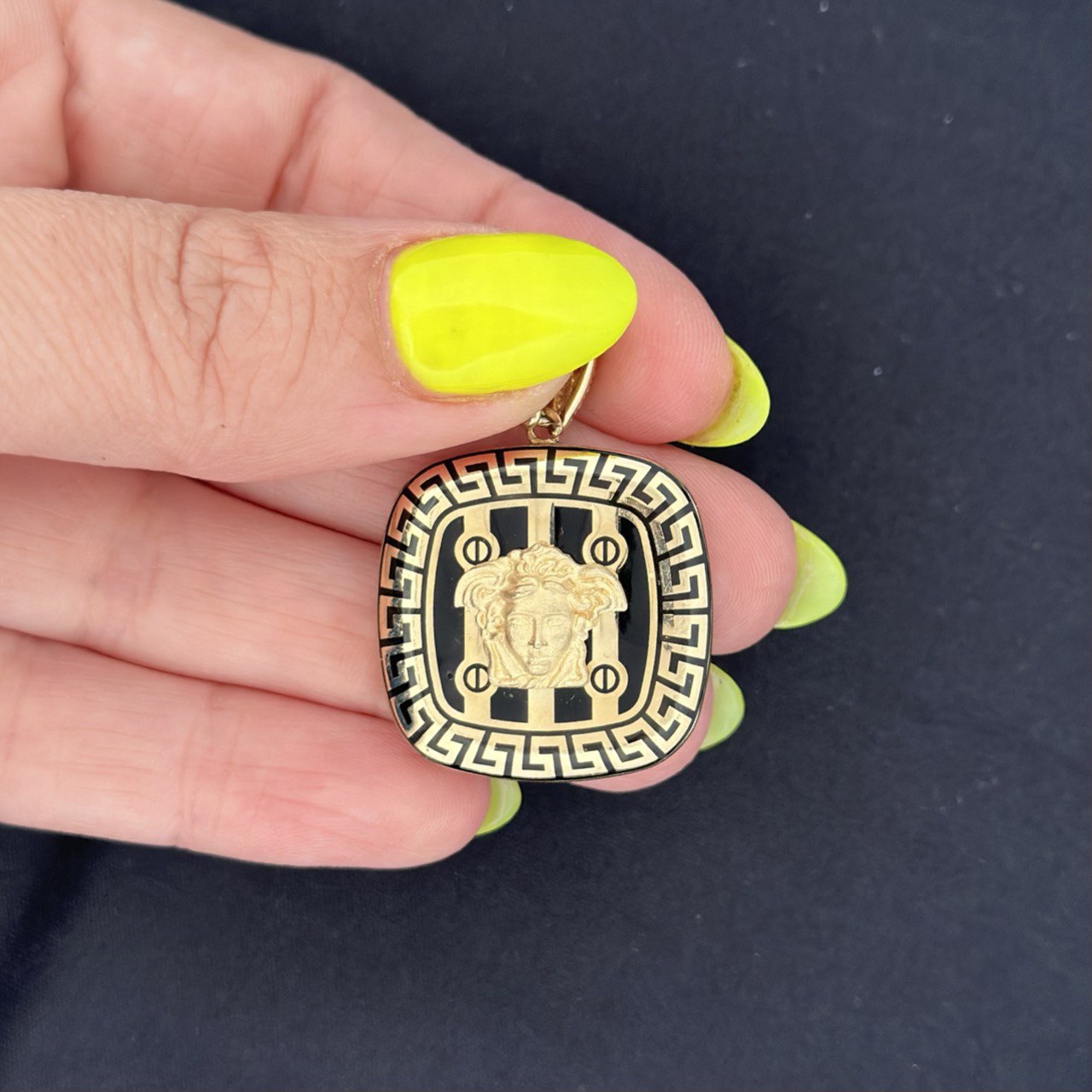14K Greek Lion Pendant  - 1