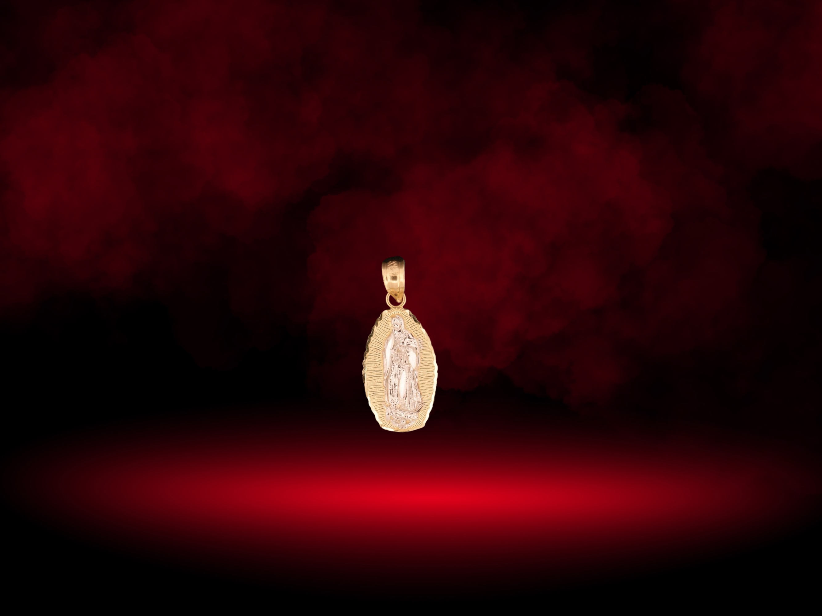 14K Virgin Mary Pendant