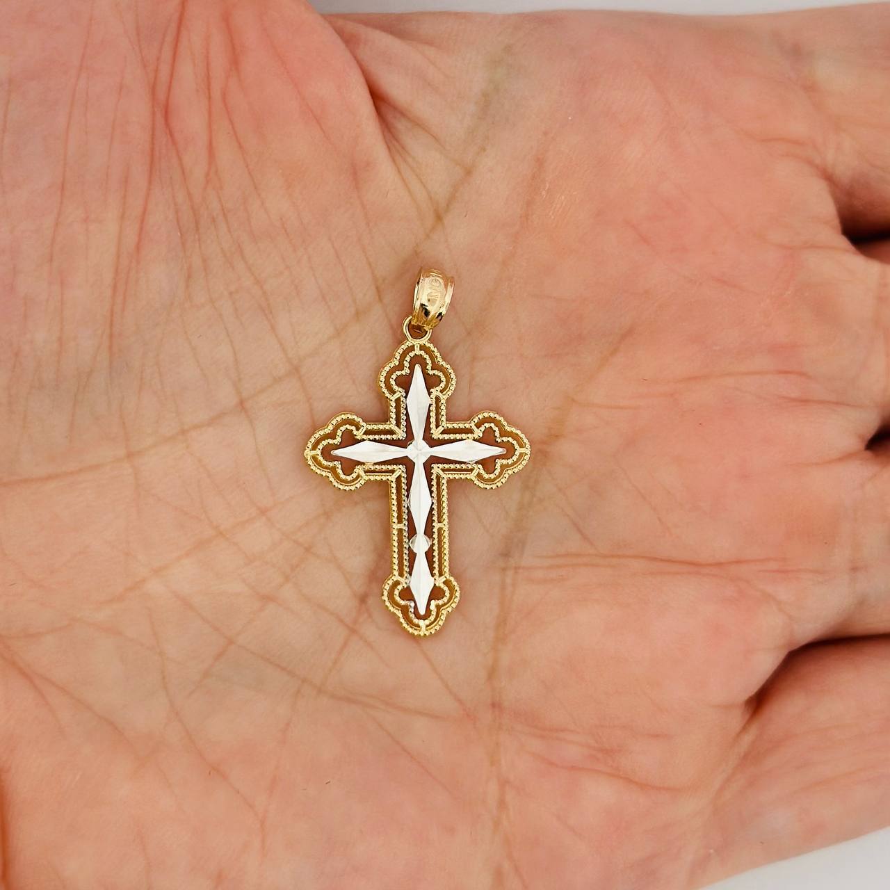 14K Cross Pendant  - 1