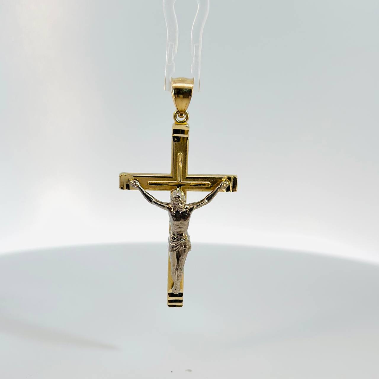 14K Yellow Gold Crucifix Pendant  - 1