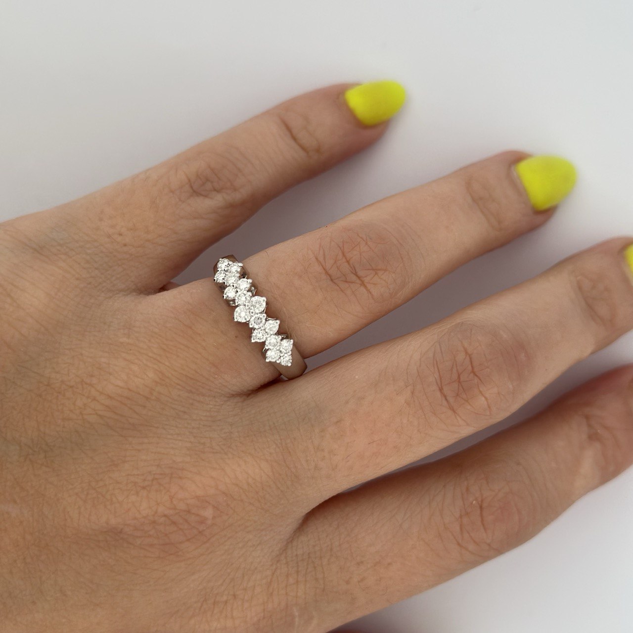 14K Gold Diamond Band - 0.58ctw