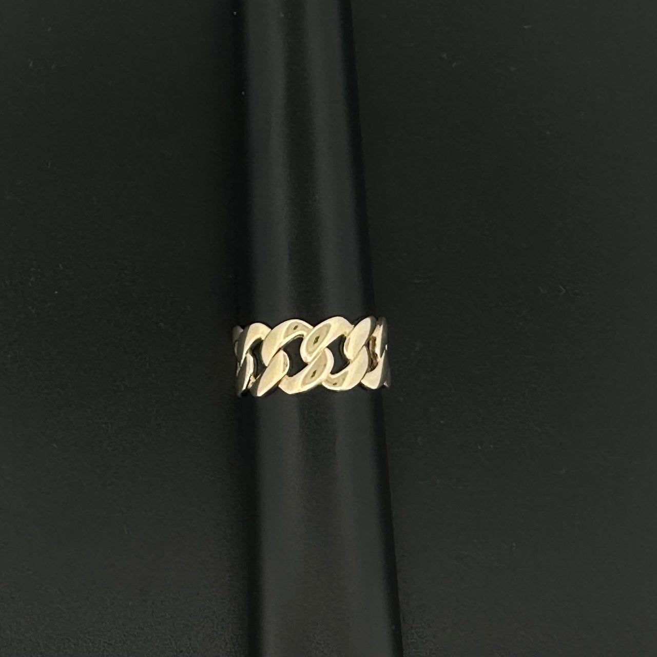 14K Gold Cuban Link Ring  - 2