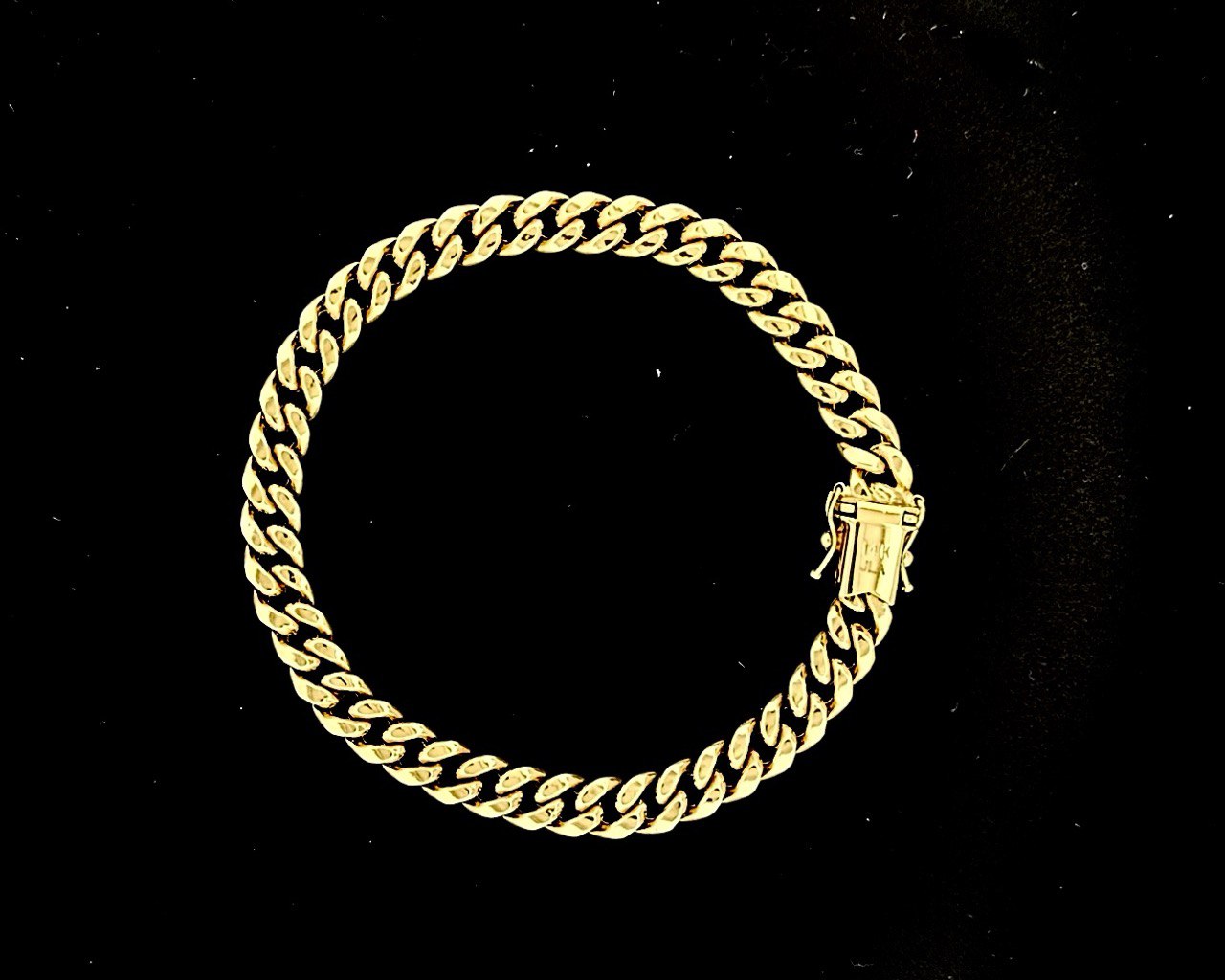 14K Miami Cuban Bracelet - 7MM