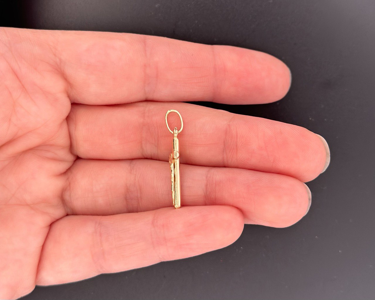14K Gold Cross Pendant  - 2