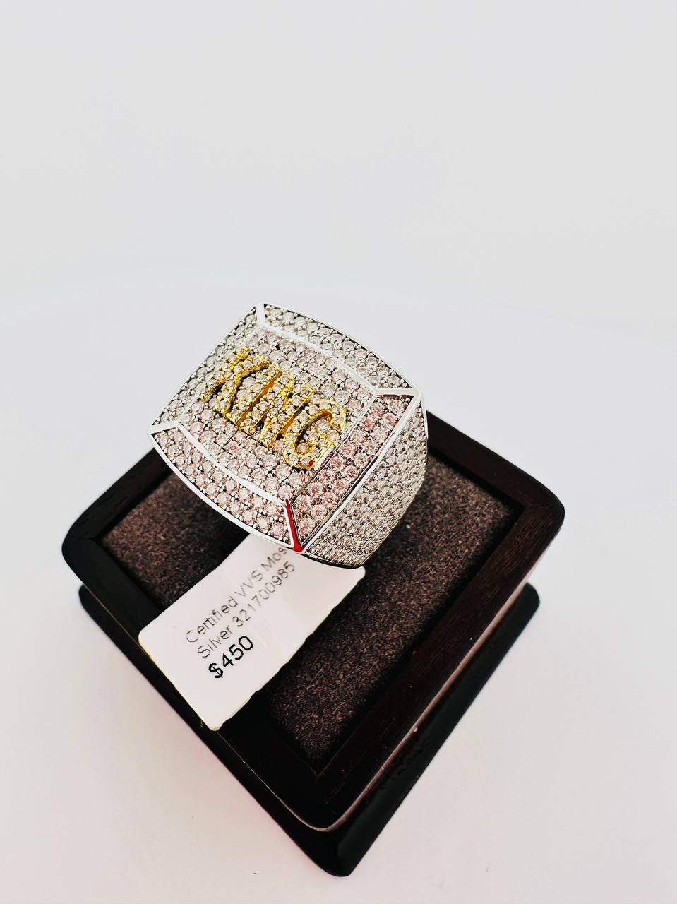 925 Sterling Silver VVS Moissanite Ring - 5