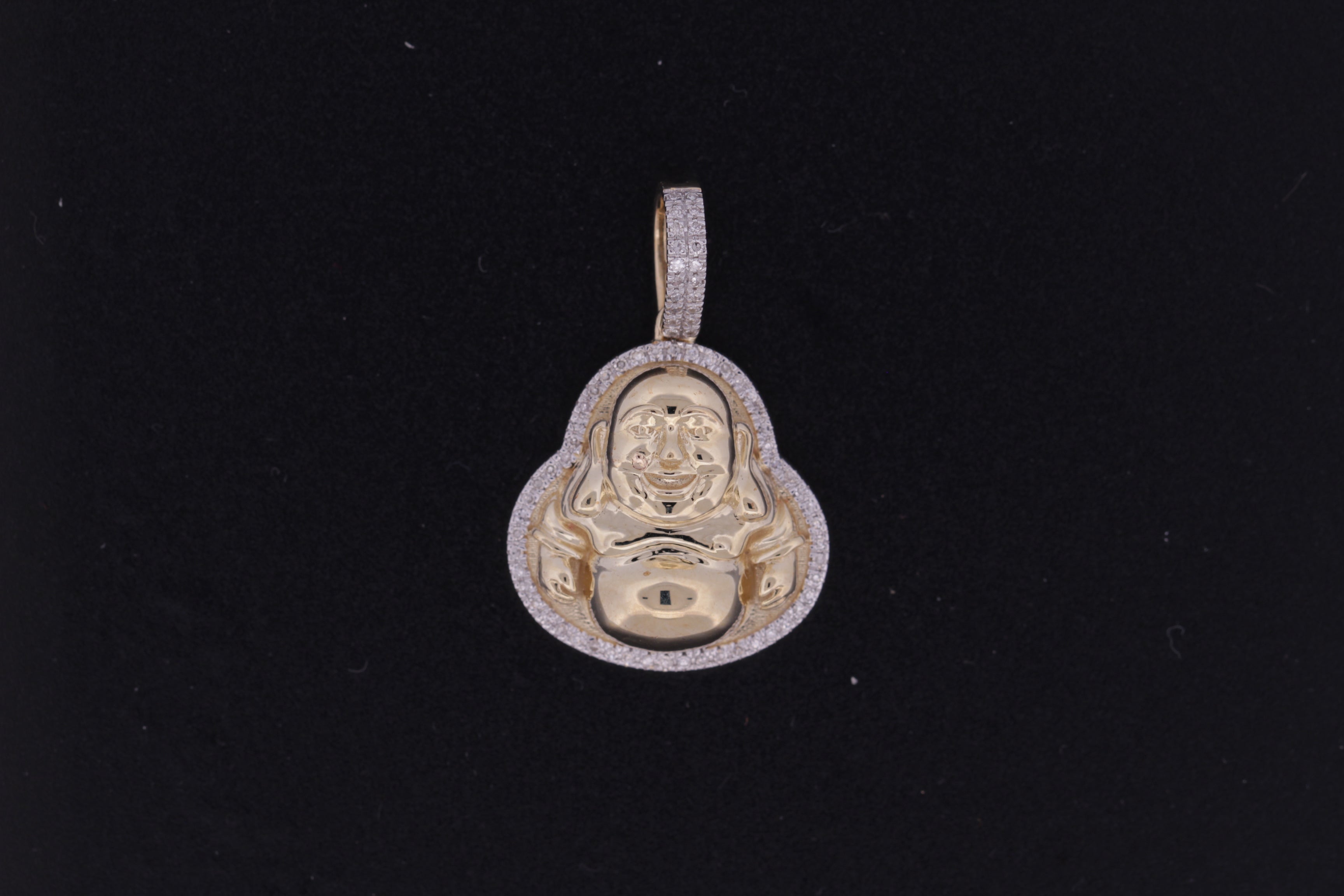10K Yellow Gold Buddha Pendant